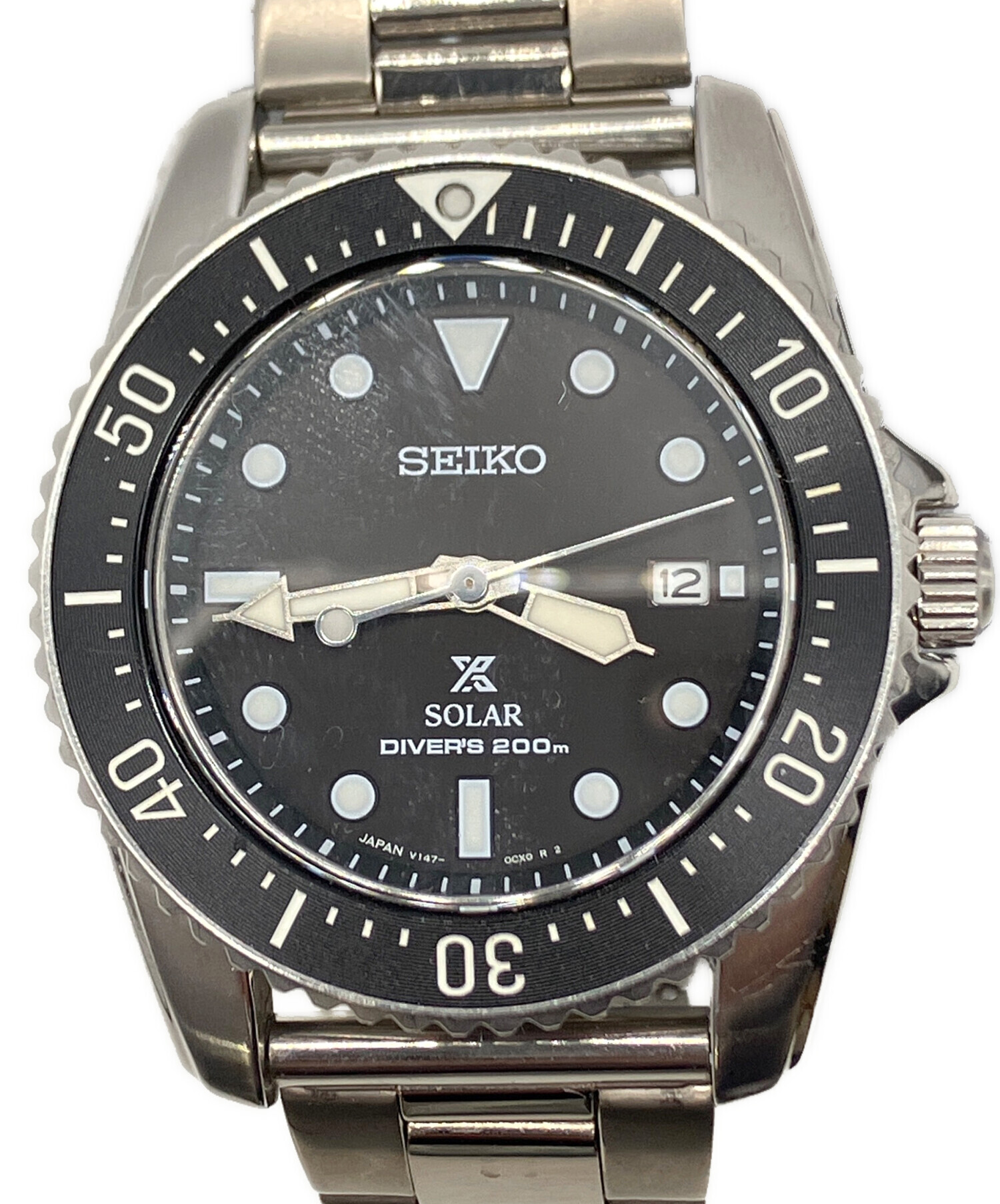 中古・古着通販】SEIKO (セイコー) ダイバーズウォッチ ブラック