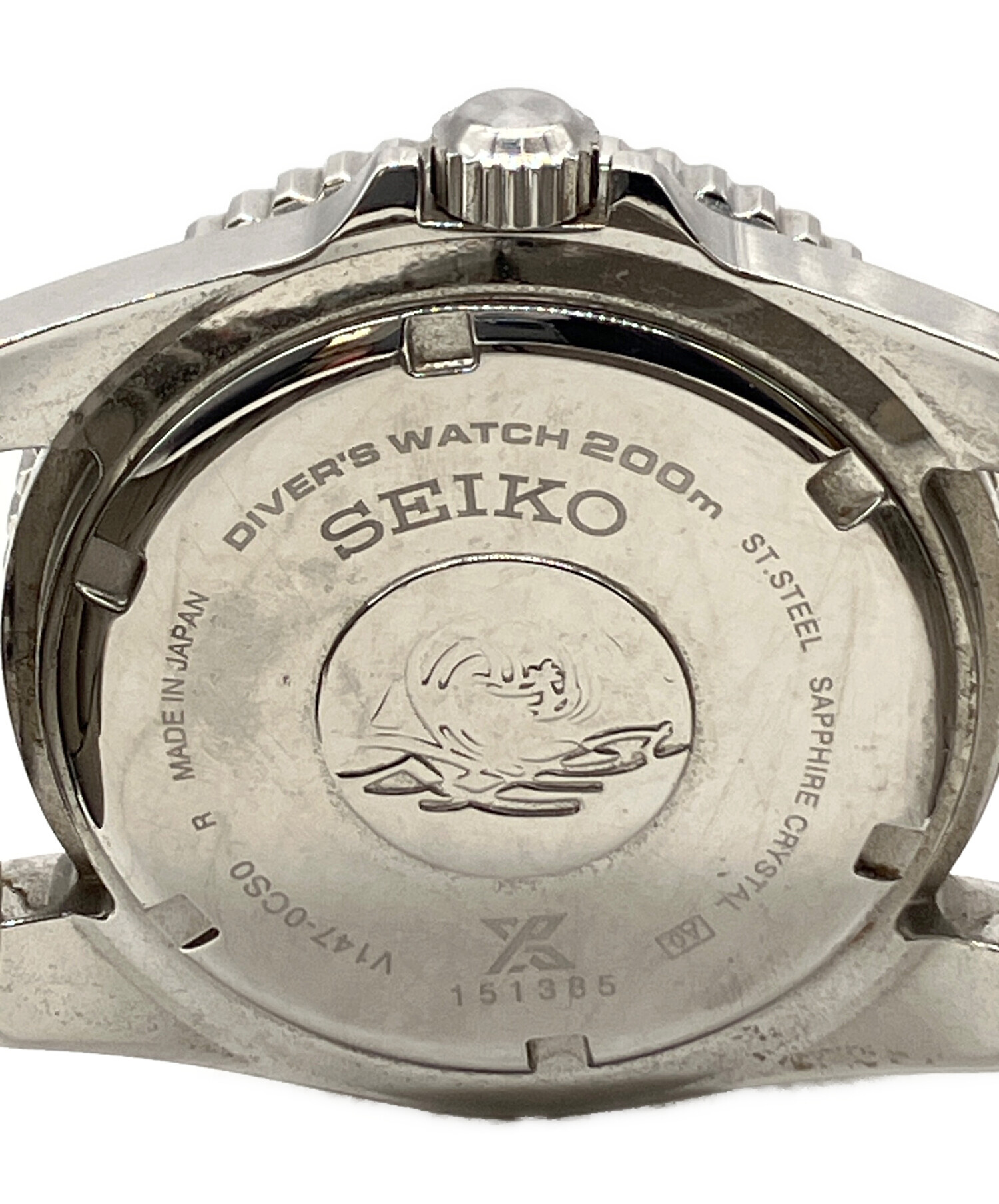 中古・古着通販】SEIKO (セイコー) ダイバーズウォッチ ブラック