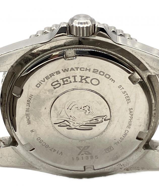 中古・古着通販】SEIKO (セイコー) ダイバーズウォッチ ブラック