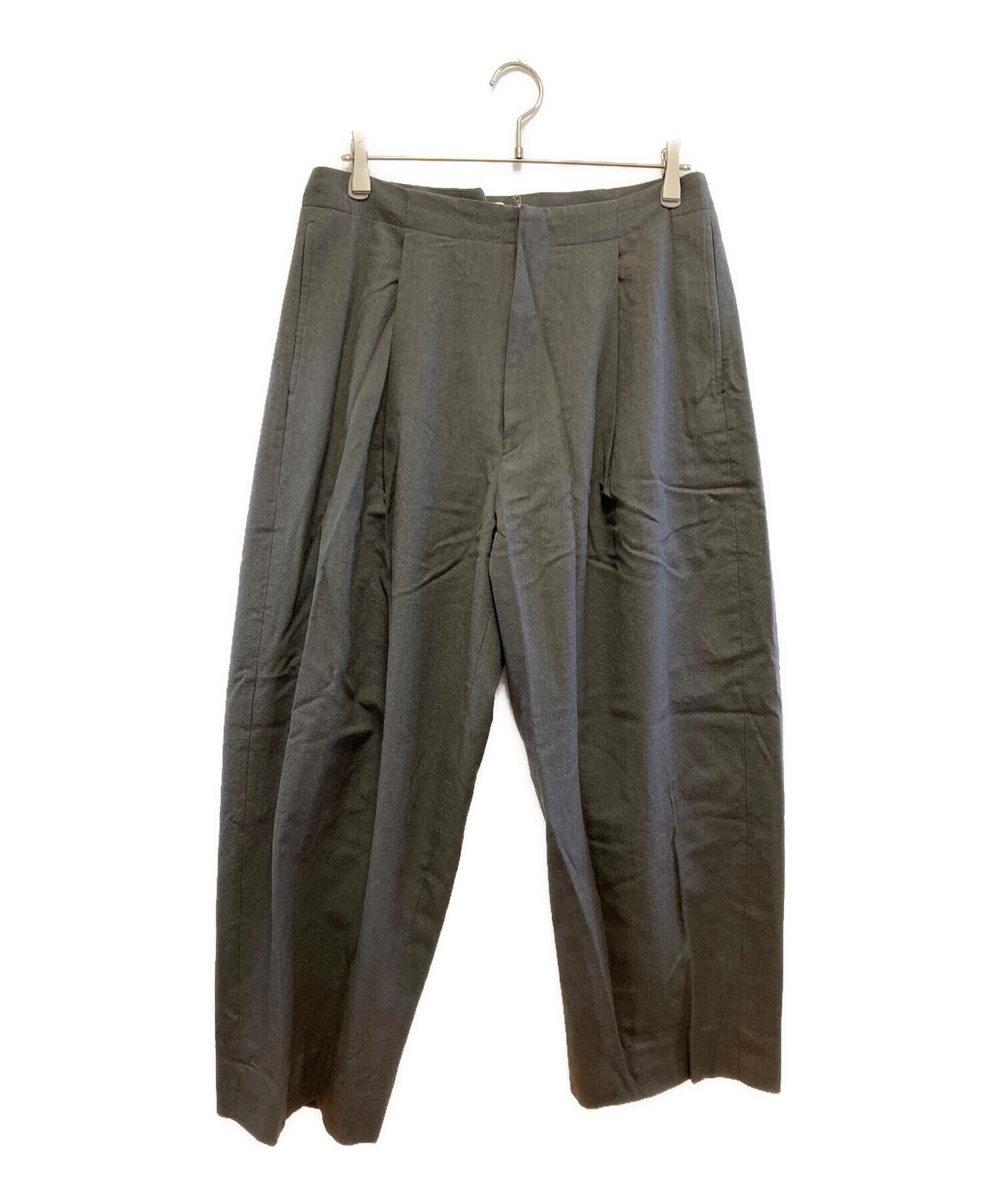 中古・古着通販】BLURHMS (ブラームス) ウールスラックス グレー