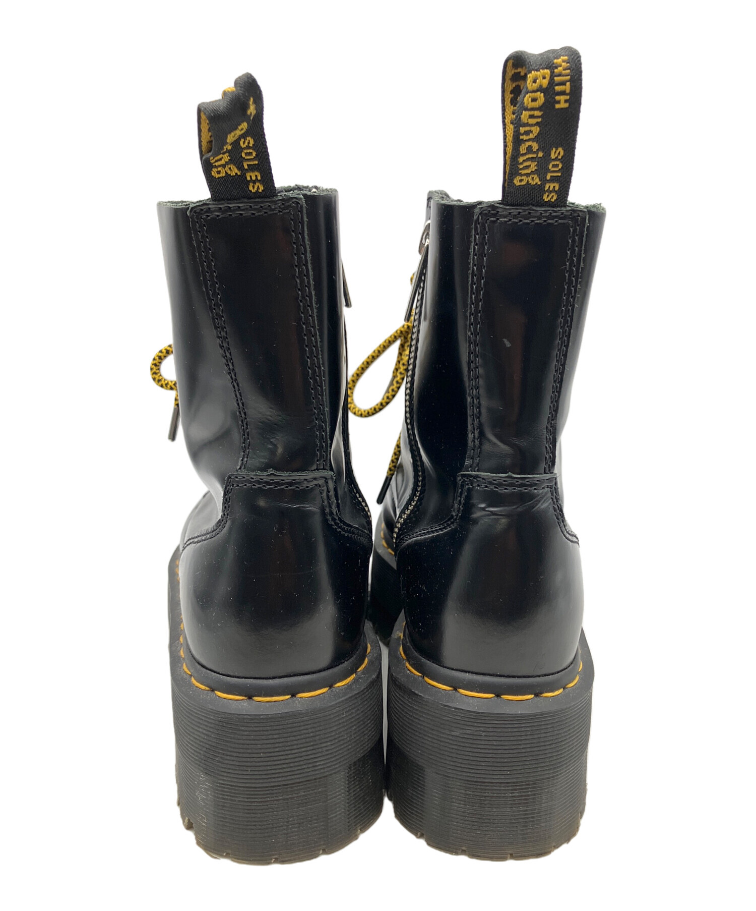 Dr.Martens JADON MAX UK6 黒 厚底 男女可 8ホール ドクターマーチンJADON MAX 8ホールUK6 美品 25cm厚底 Dr. Martens