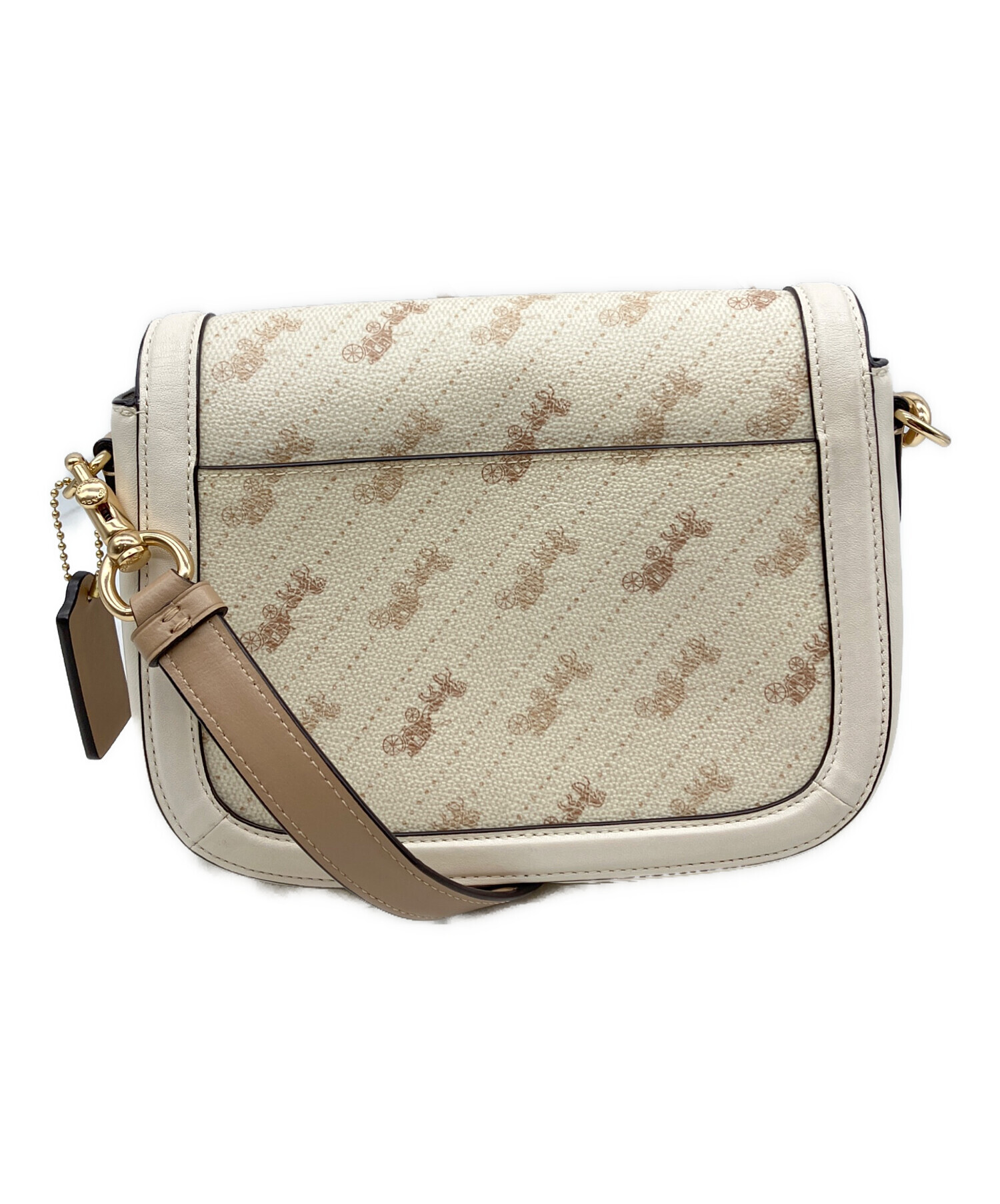 中古・古着通販】COACH (コーチ) ショルダーバッグ ベージュ｜ブランド