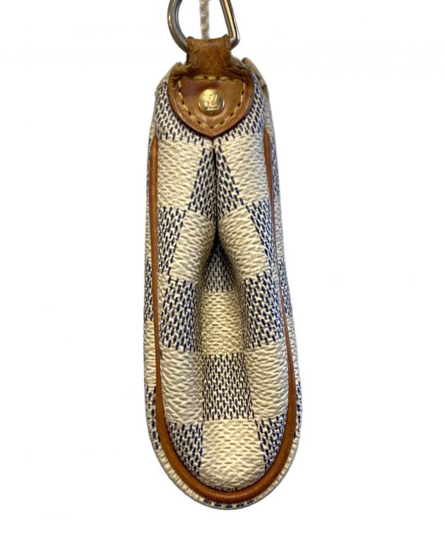 K*＊様 ルイ・ヴィトン　ダミエアズール　エヴァ ルイヴィトンアズール エヴァ 2WAYバッグ 14137 白 レディース ダミエ