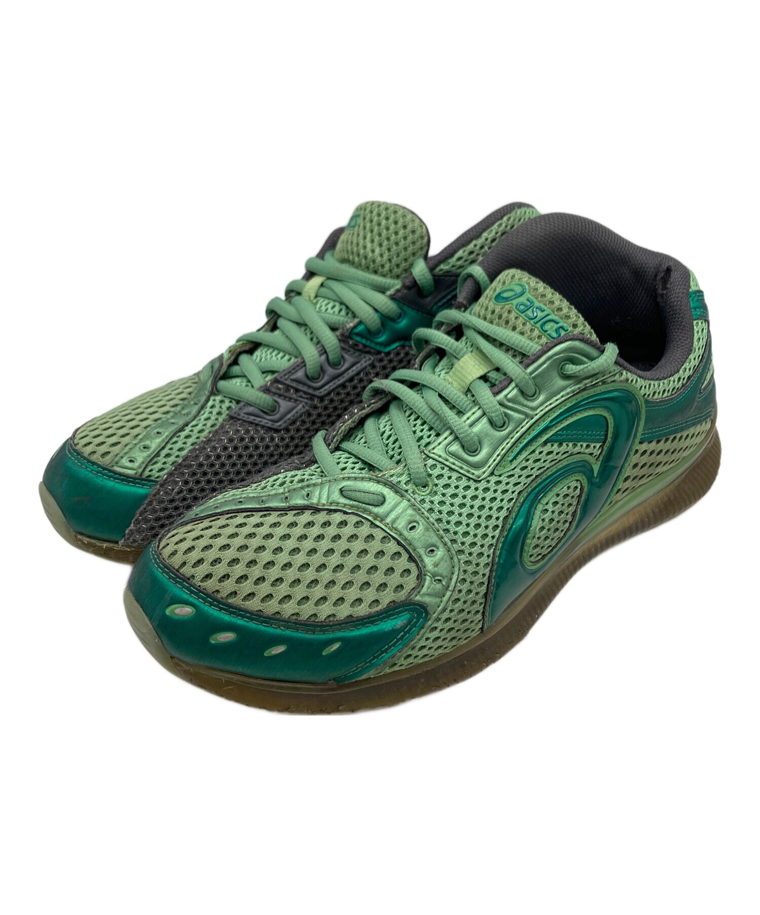 中古・古着通販】asics (アシックス) スニーカー グリーン サイズ:26.5