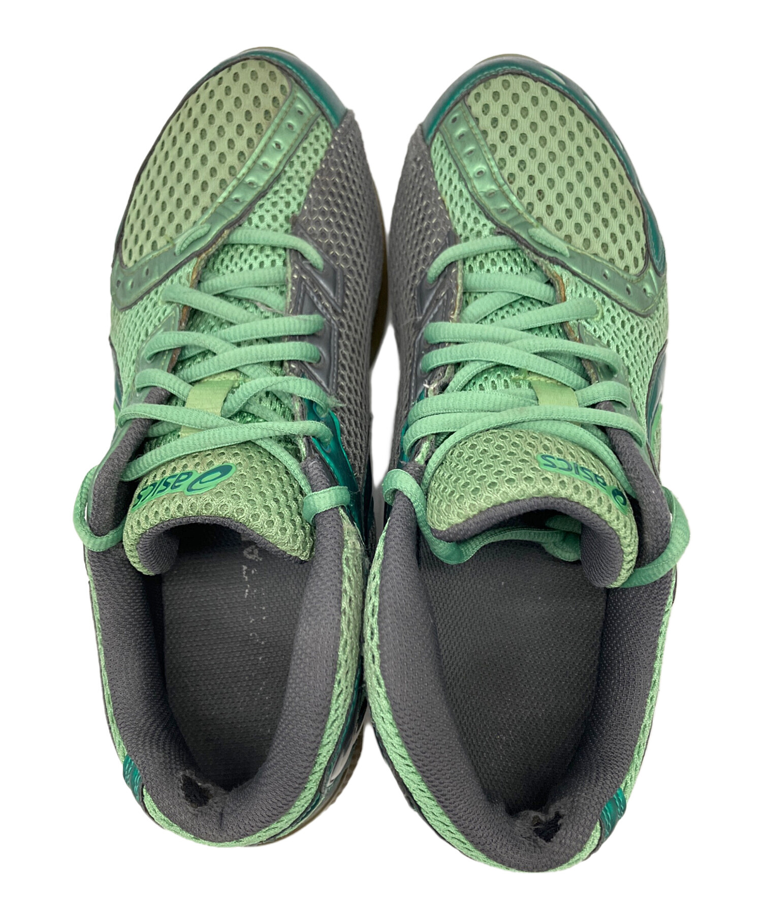 中古・古着通販】asics (アシックス) スニーカー グリーン サイズ:26.5