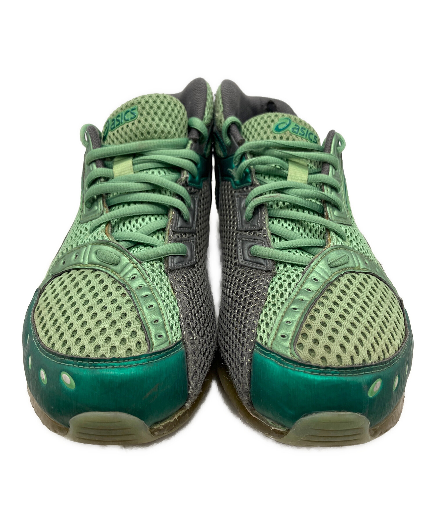 中古・古着通販】asics (アシックス) スニーカー グリーン サイズ:26.5