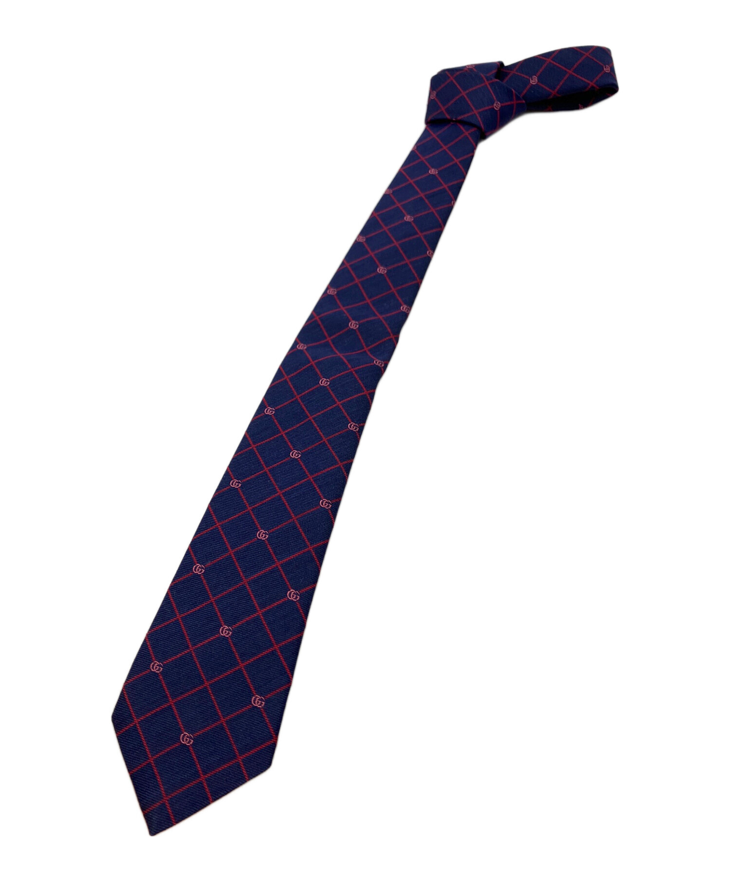 中古・古着通販】GUCCI (グッチ) ネクタイ ネイビー サイズ:不明
