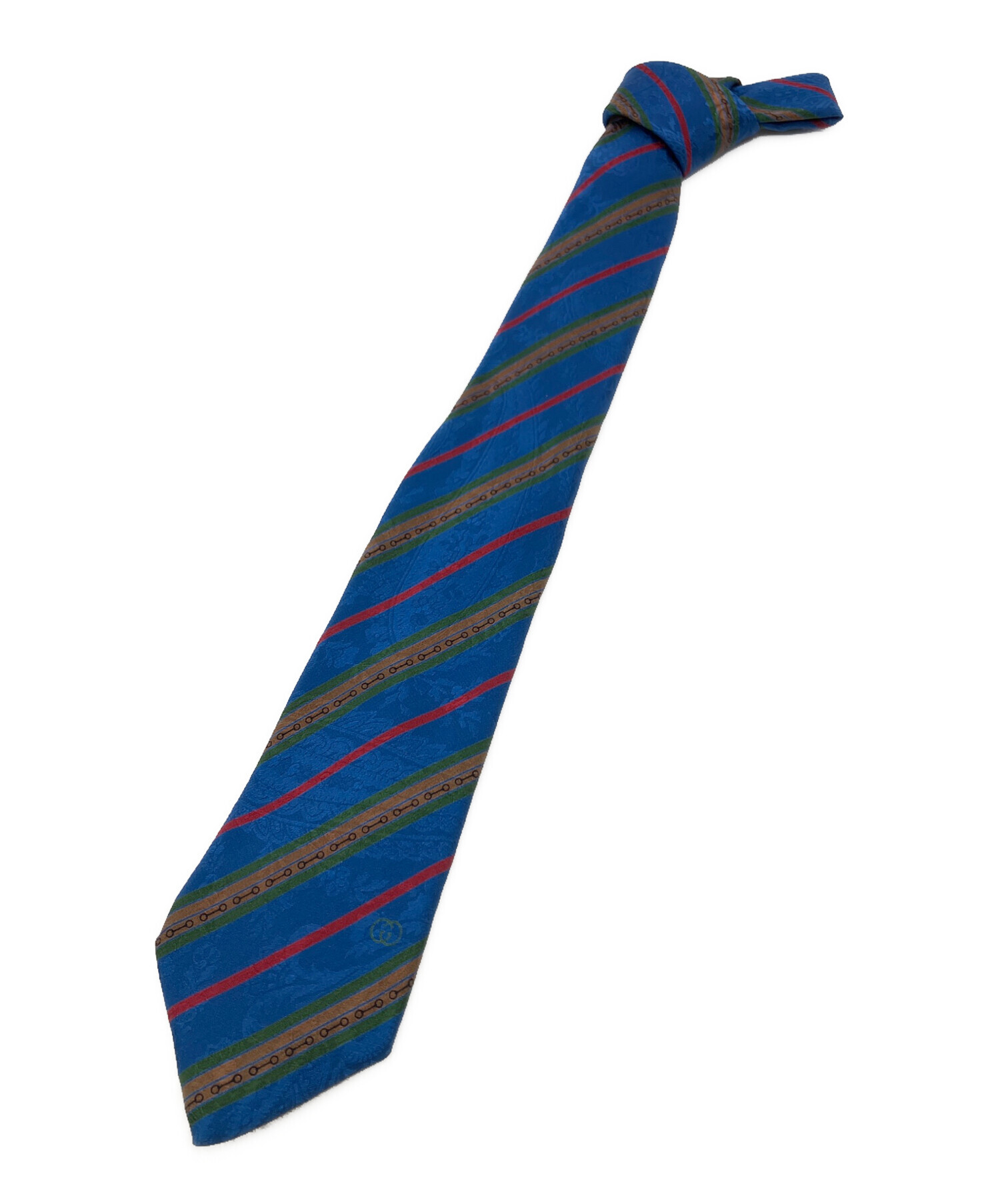 中古・古着通販】GUCCI (グッチ) ネクタイ ブルー サイズ:不明 中古・古着通販】GUCCI (グッチ) ネクタイ ブルー サイズ:不明