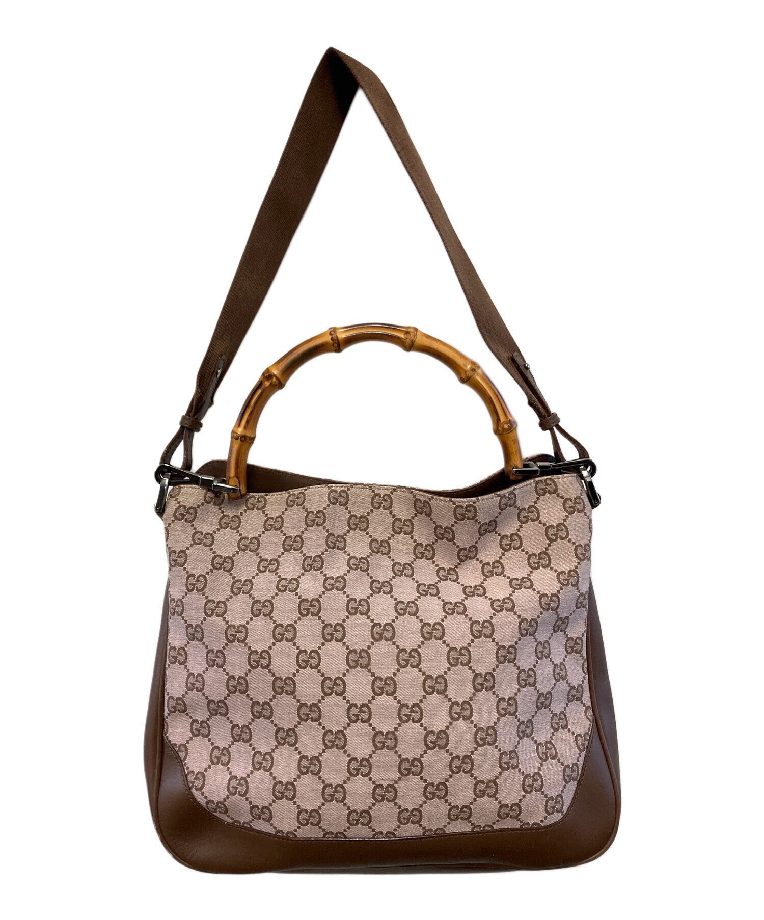 中古・古着通販】GUCCI (グッチ) セミショルダーバッグ ピンク 
