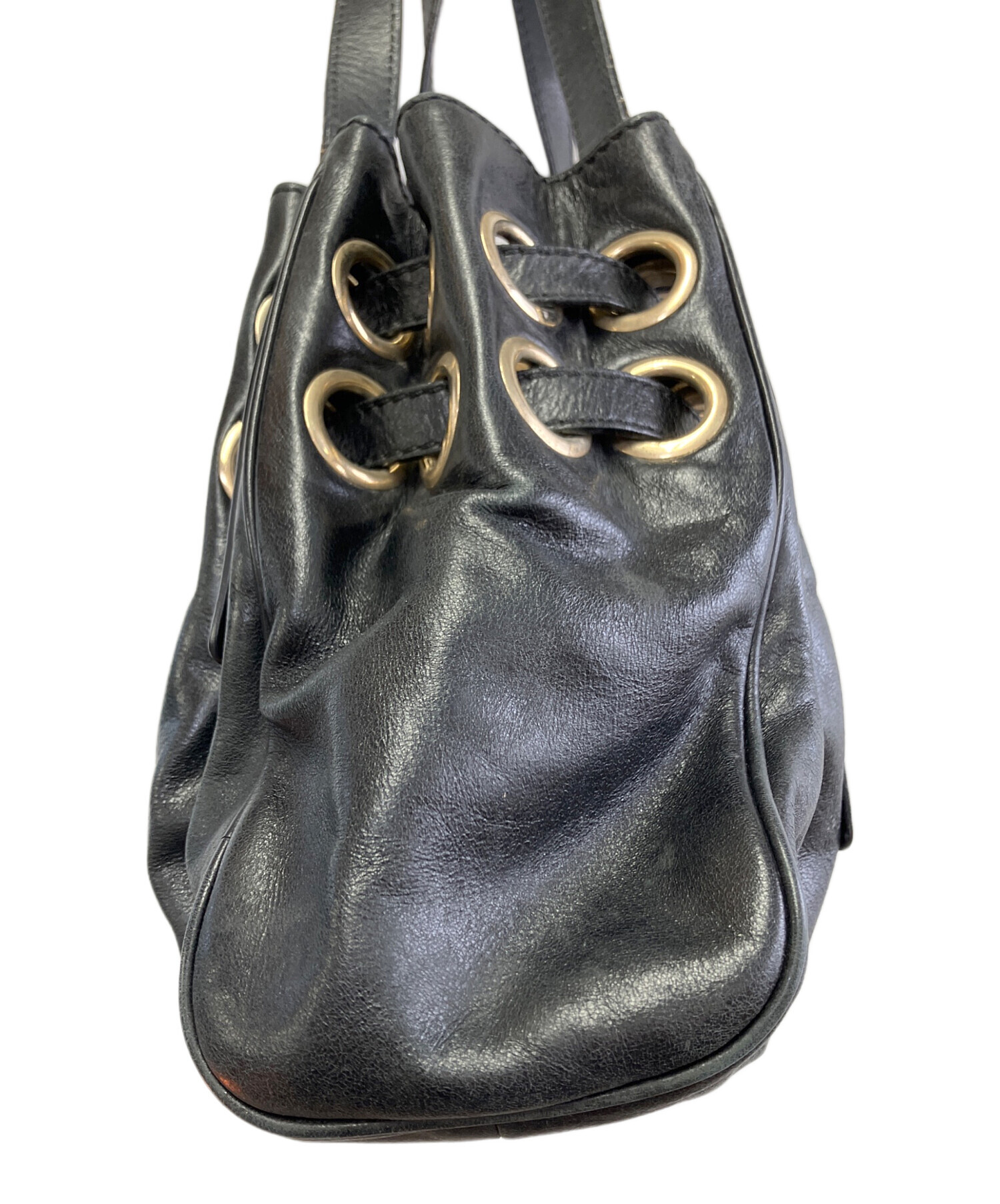 中古・古着通販】JIMMY CHOO (ジミーチュウ) トートバッグ ブラック 
