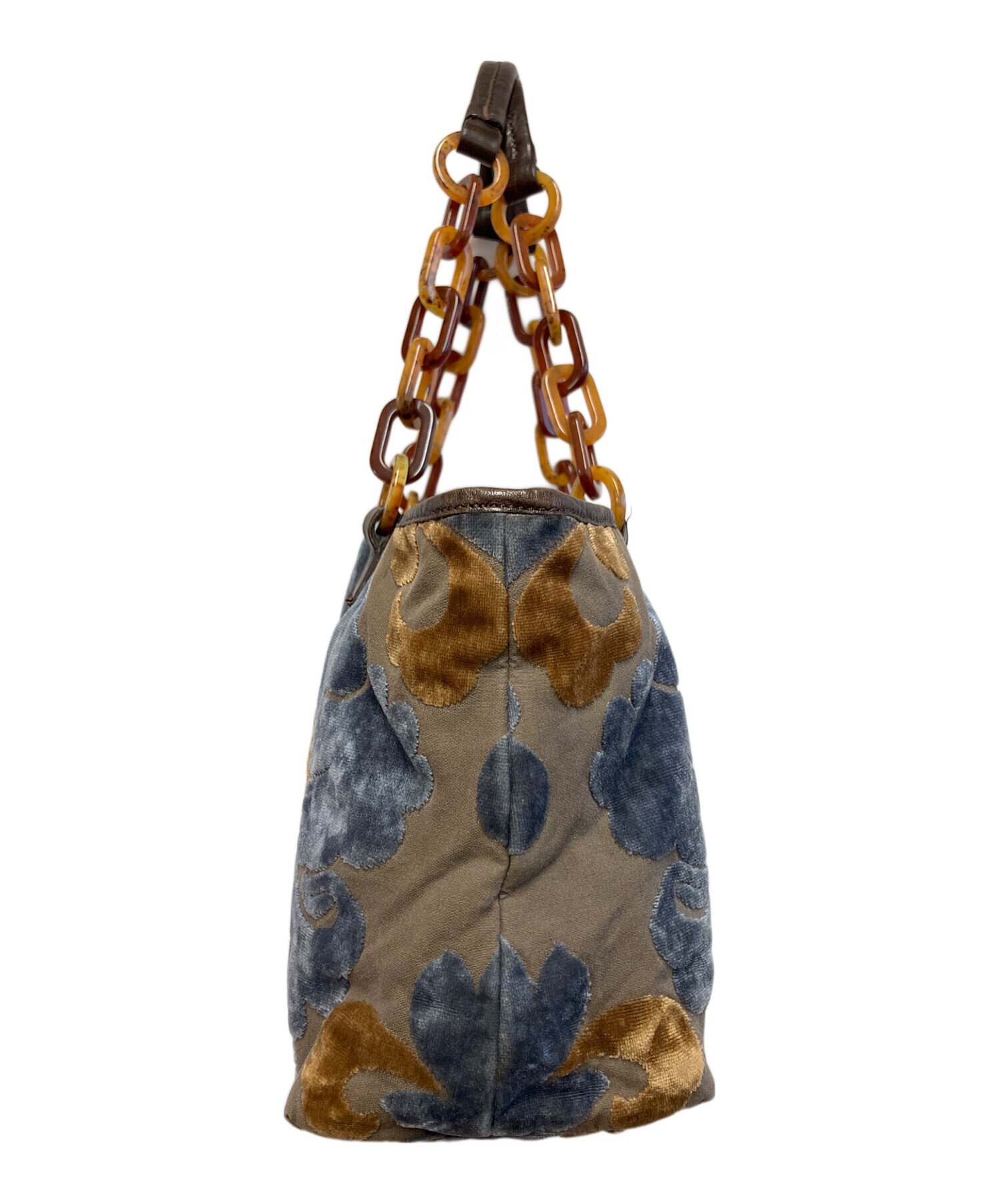 中古・古着通販】MIU MIU (ミュウミュウ) ベロアプロントバッグ 