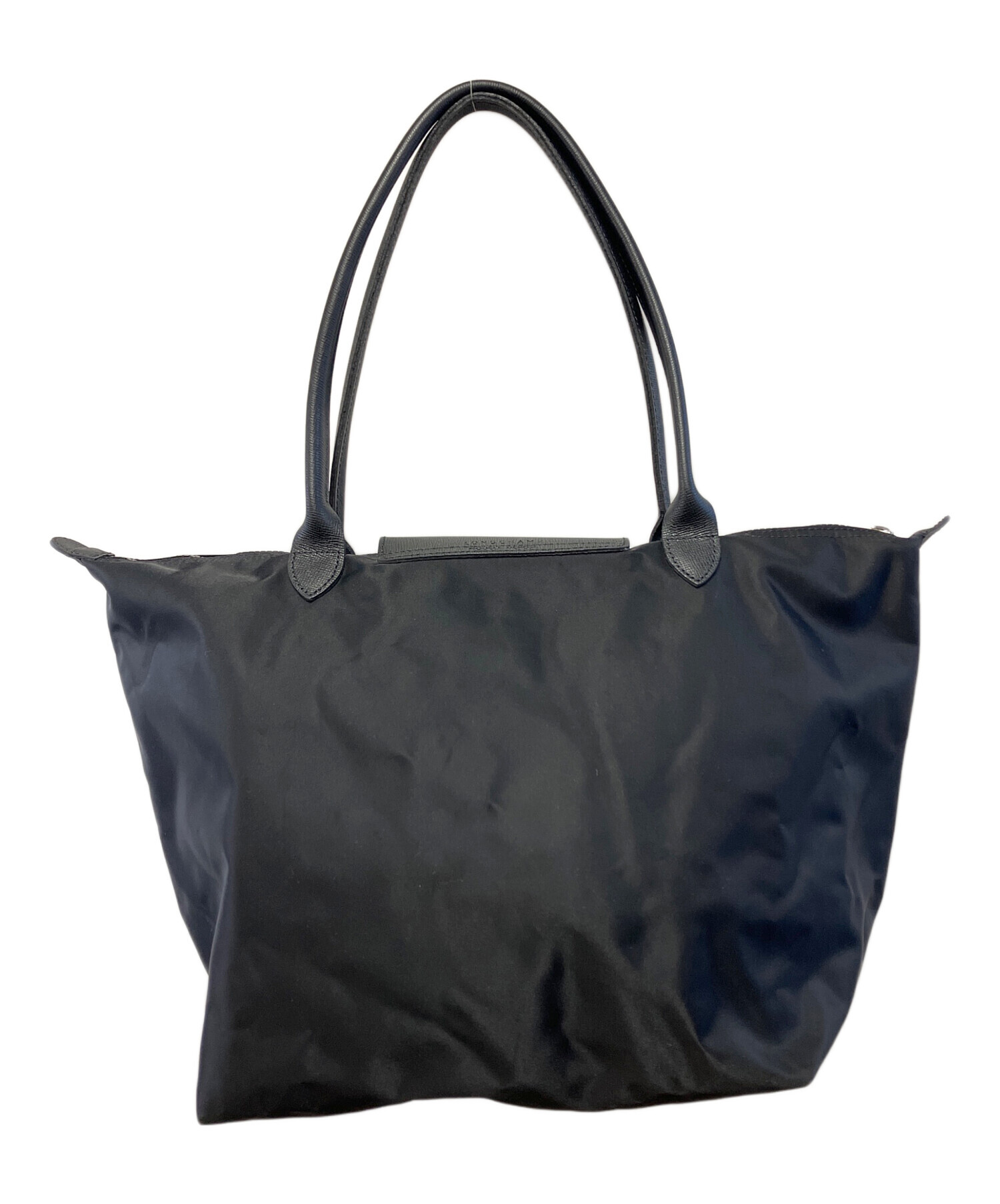 中古・古着通販】LONGCHAMP (ロンシャン) 折りたたみバッグ ブラック