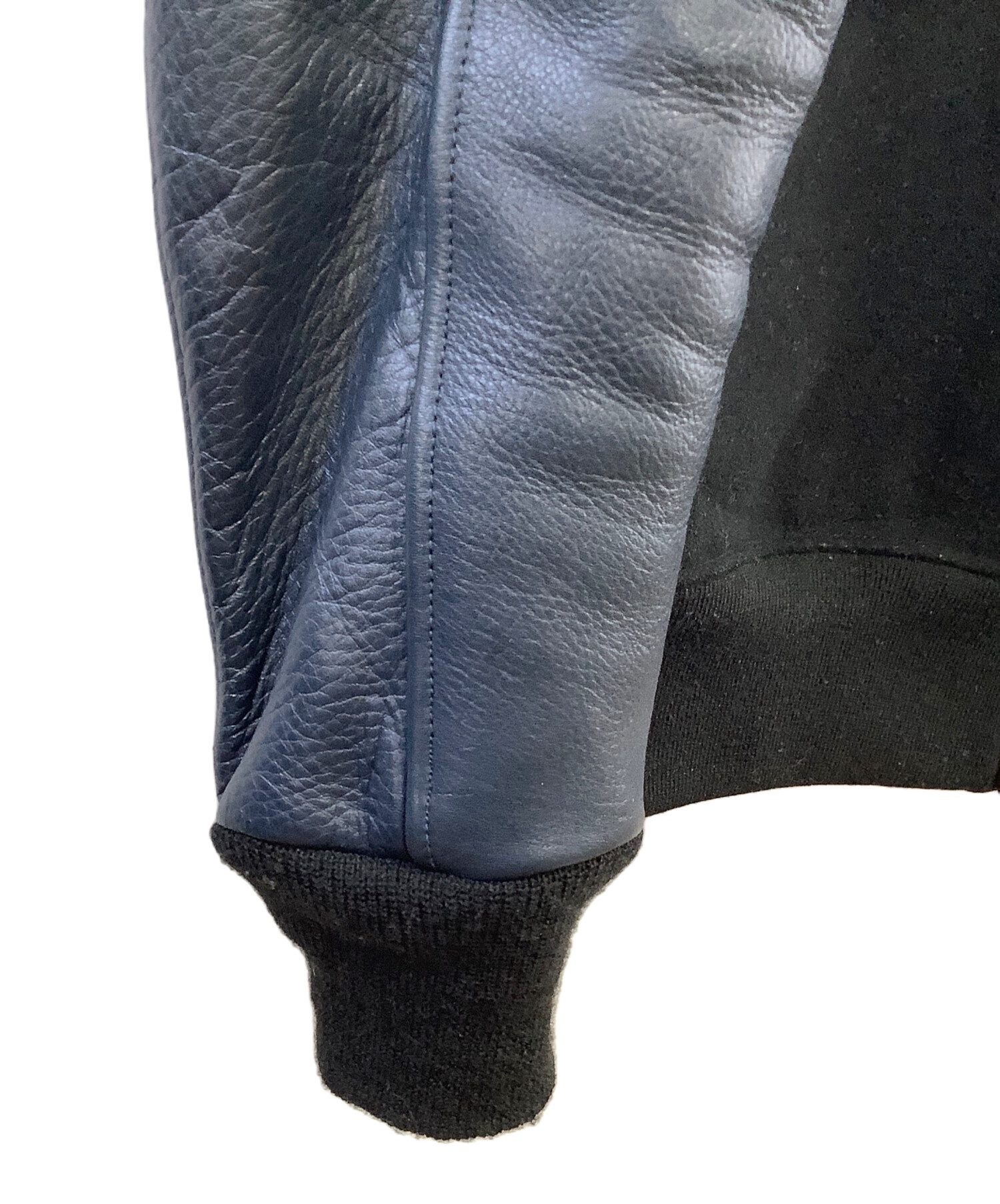 N.HOOLYWOOD 13AW レザースタジャン エヌハリウッド 中古・古着通販】N.HOOLYWOOD (エヌ ハリウッド) アームレザー