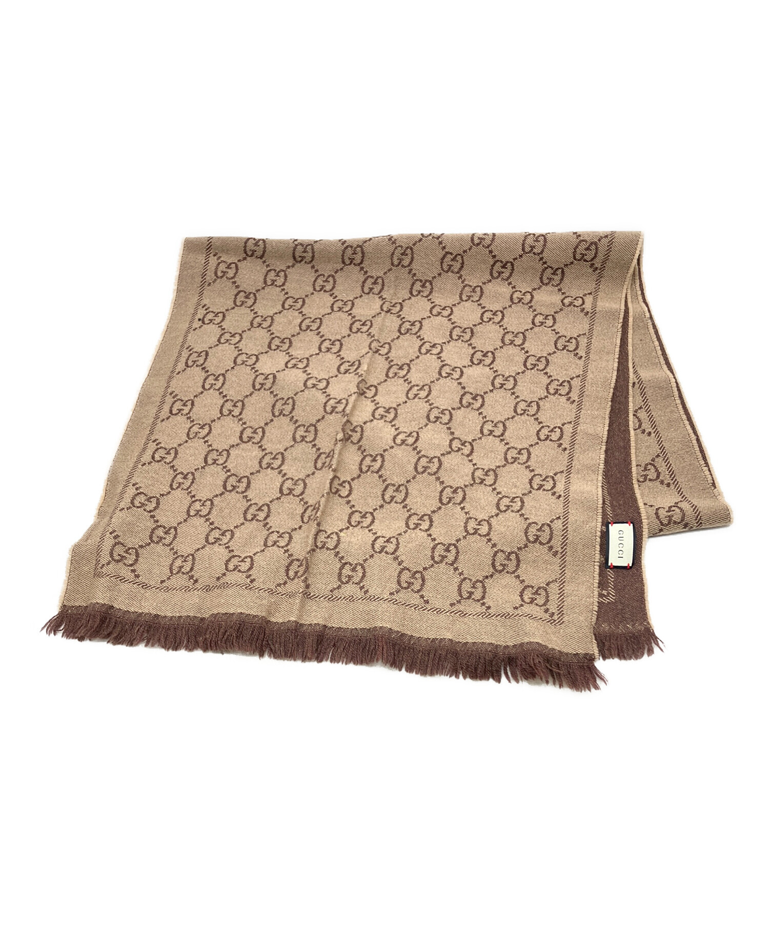 中古・古着通販】GUCCI (グッチ) マフラー ブラウン｜ブランド・古着