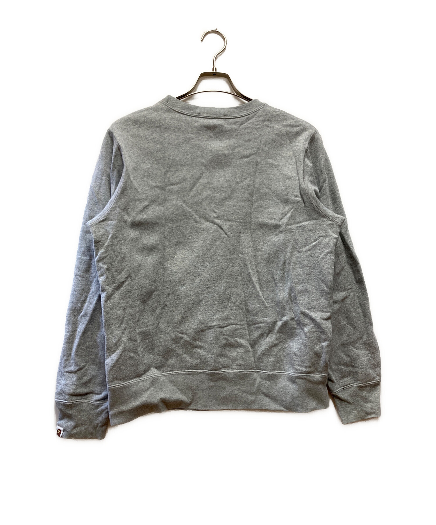 A BATHING APE アベイシングエイプ スウェット M グレー 【古着】【中古】【送料無料】 A BATHING APE - A BATHING APE アベイシングエイプ スウェット M
