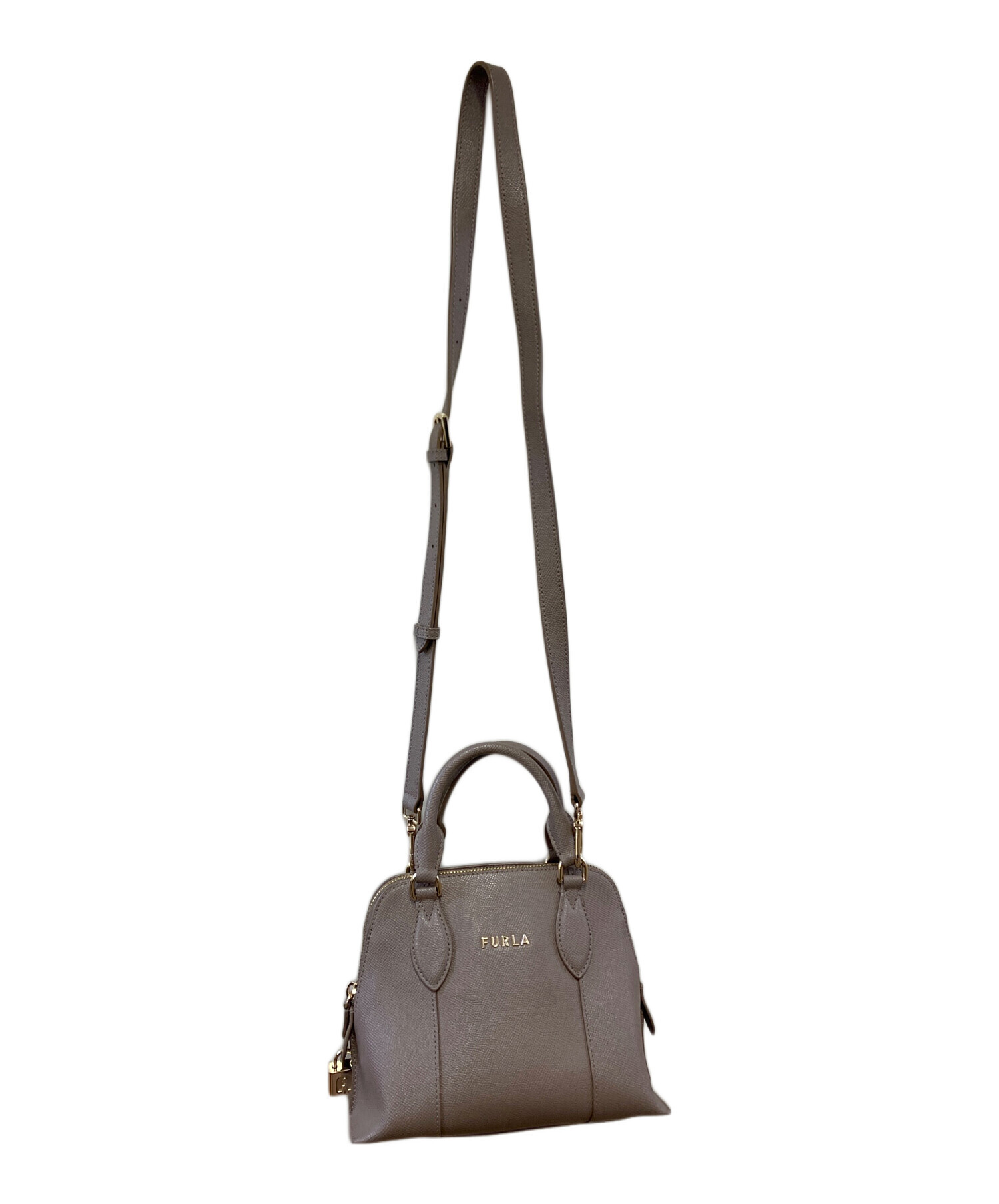 中古・古着通販】FURLA (フルラ) 2WAYバッグ ベージュ×ゴールド