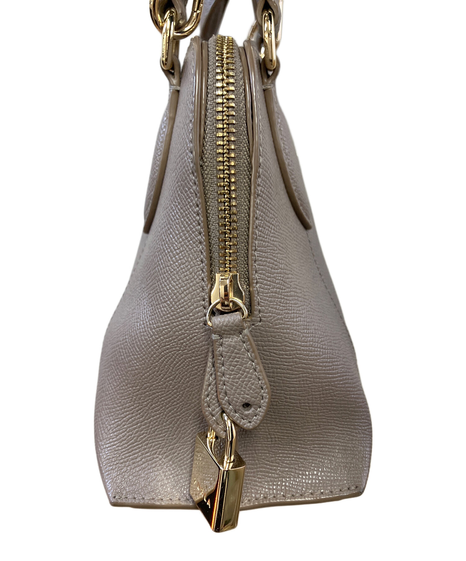 中古・古着通販】FURLA (フルラ) 2WAYバッグ ベージュ×ゴールド