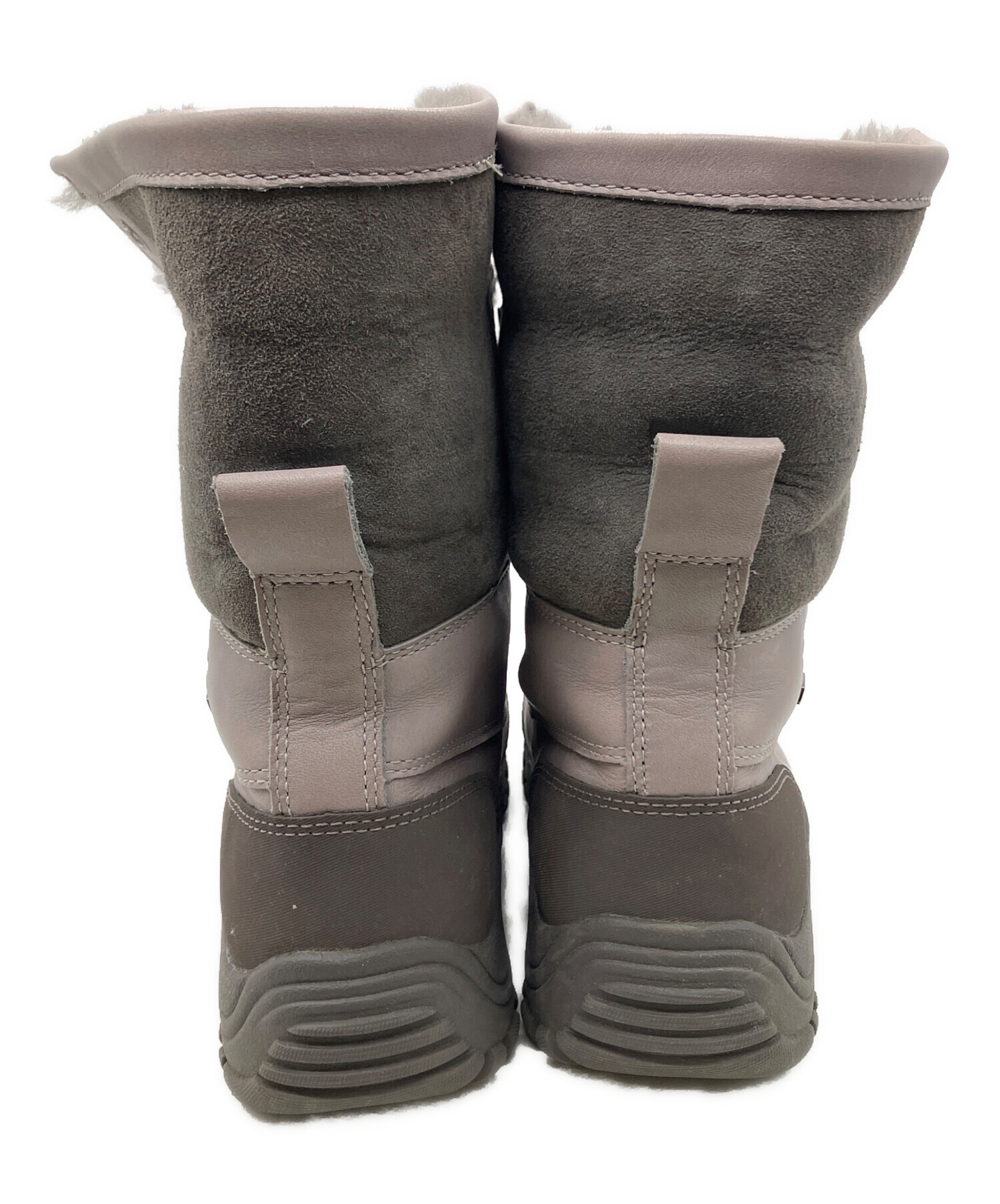 中古・古着通販】UGG (アグ) 編上げムートンブーツ グレー サイズ:24