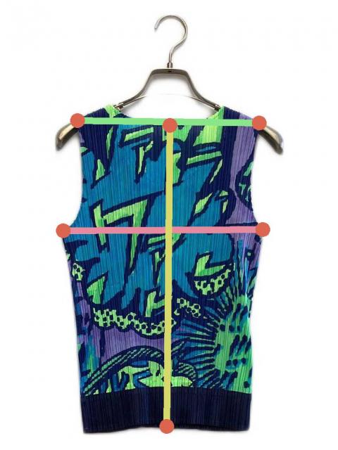 【12/11まで】PLEATS PLEASE マルチカラー半袖トップス 中古・古着通販】PLEATS PLEASE (プリーツプリーズ) 半袖カットソー