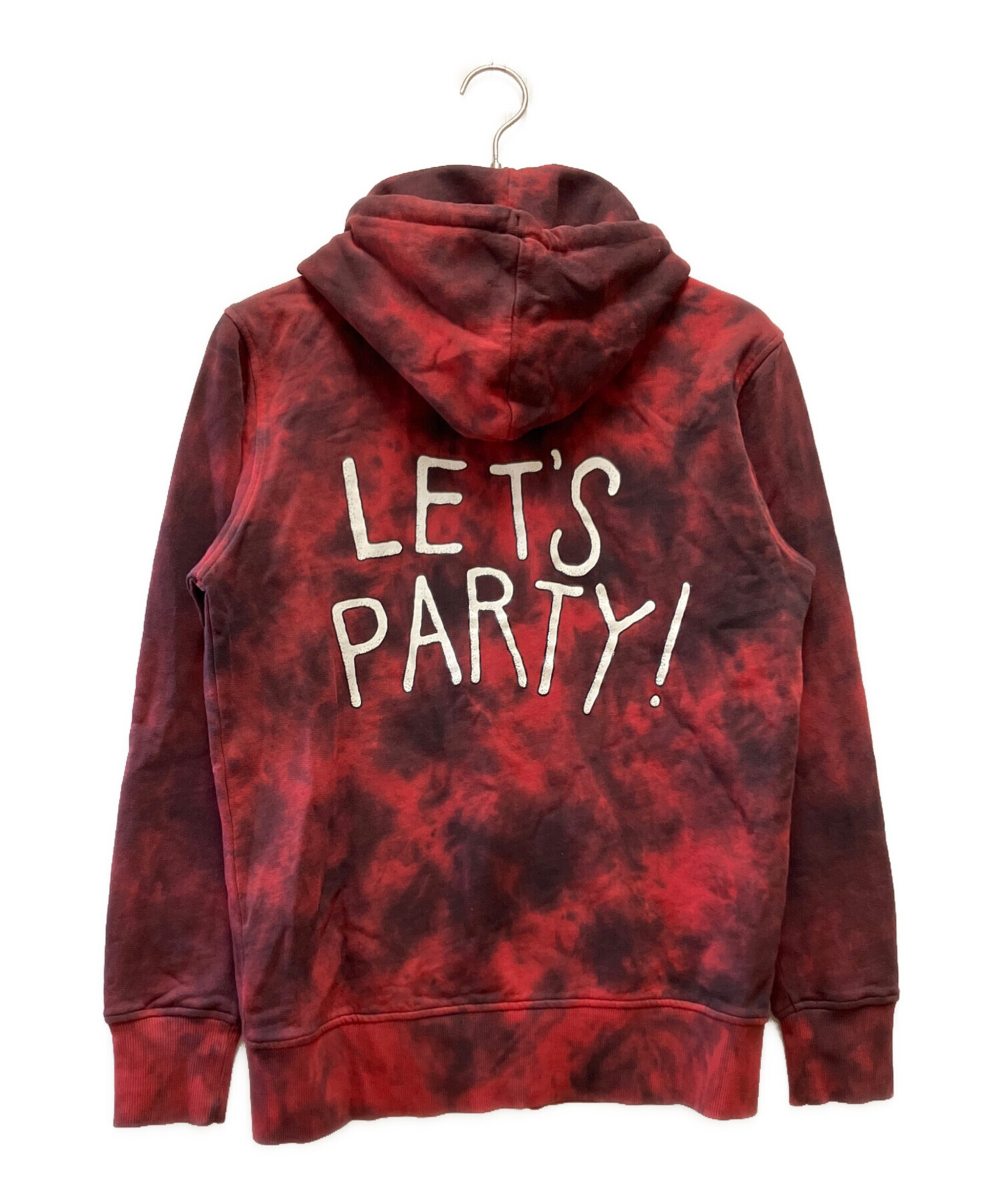 中古・古着通販】DIESEL (ディーゼル) ジップパーカー ブラック×レッド