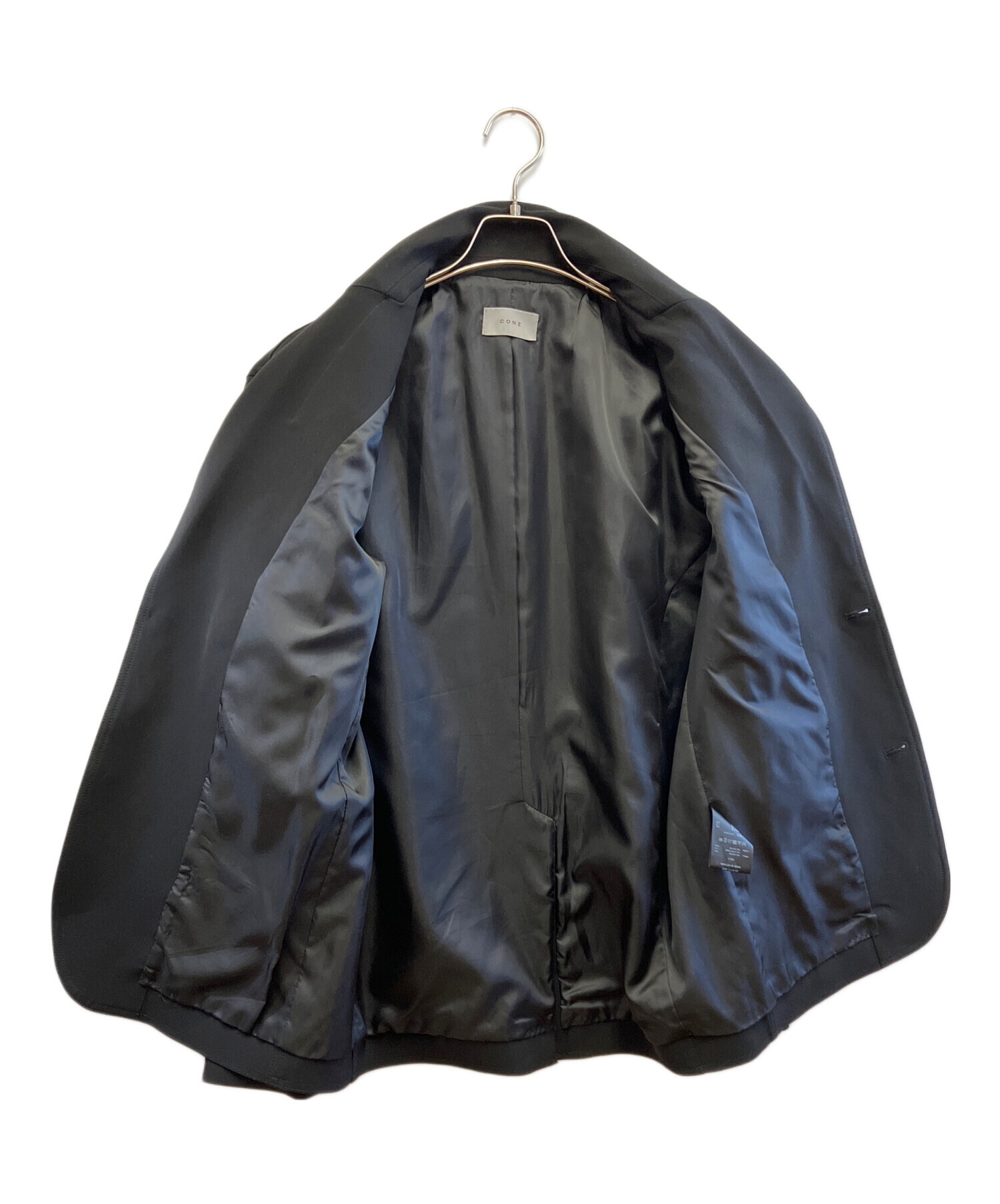 中古・古着通販】conz (コンズ) カーブジップジャケット ブラック