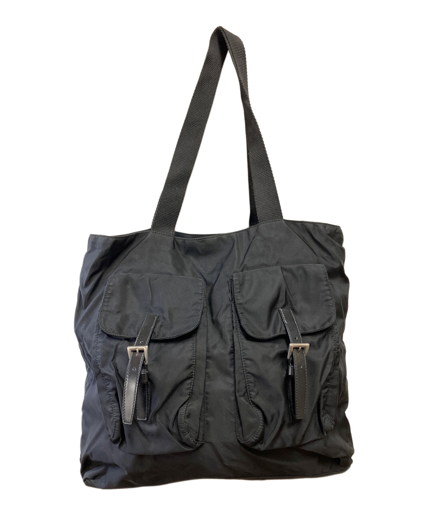 中古・古着通販】PRADA (プラダ) ナイロンショルダートートバッグ 