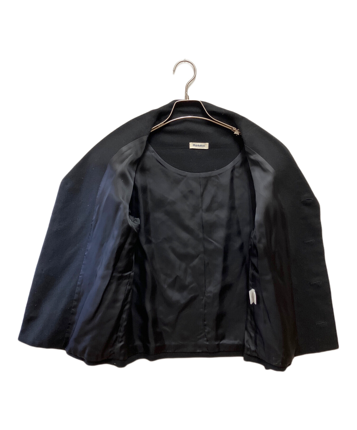 【美品】　Plantation プランテーション　ジャケット　ウール　黒　M 中古・古着通販】Plantation (プランテーション) ジャケット ブラック