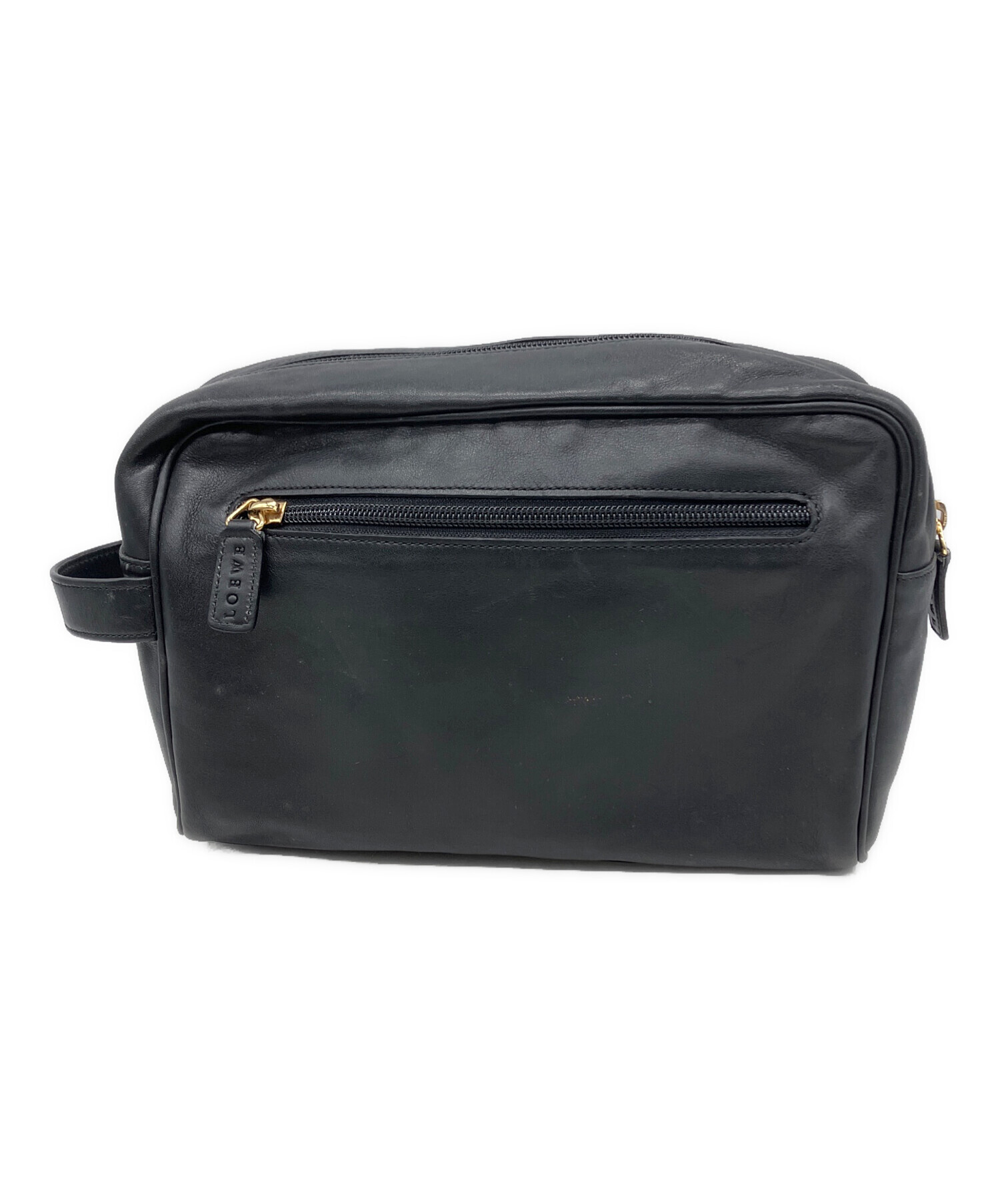 中古・古着通販】LOEWE (ロエベ) セカンドバッグ ブラック｜ブランド 
