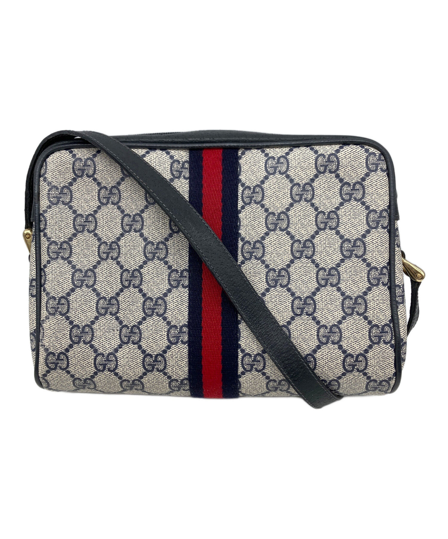 中古・古着通販】GUCCI (グッチ) ショルダーバッグ ネイビー｜ブランド