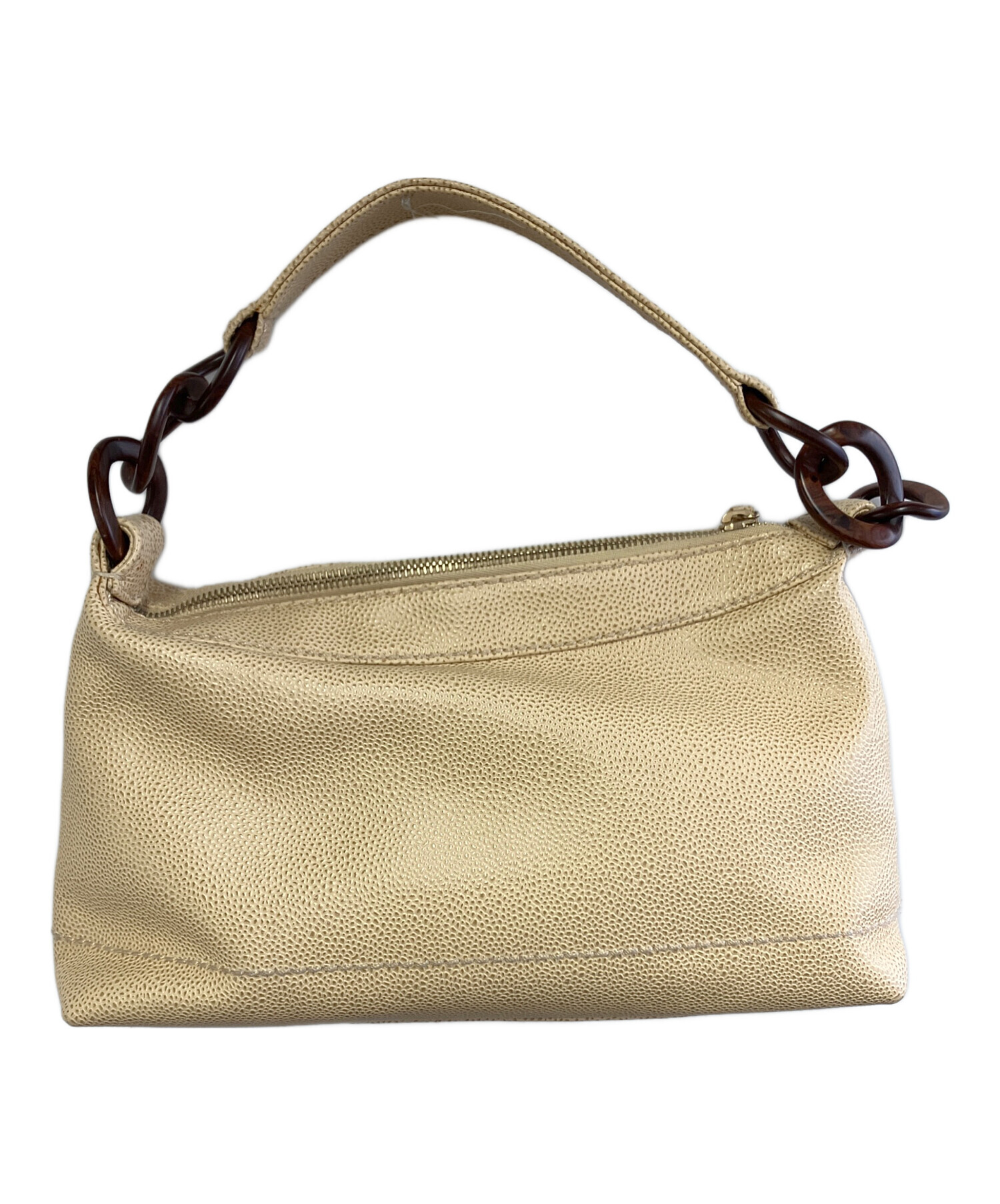中古・古着通販】CHANEL (シャネル) ワンショルダーバッグ ベージュ 