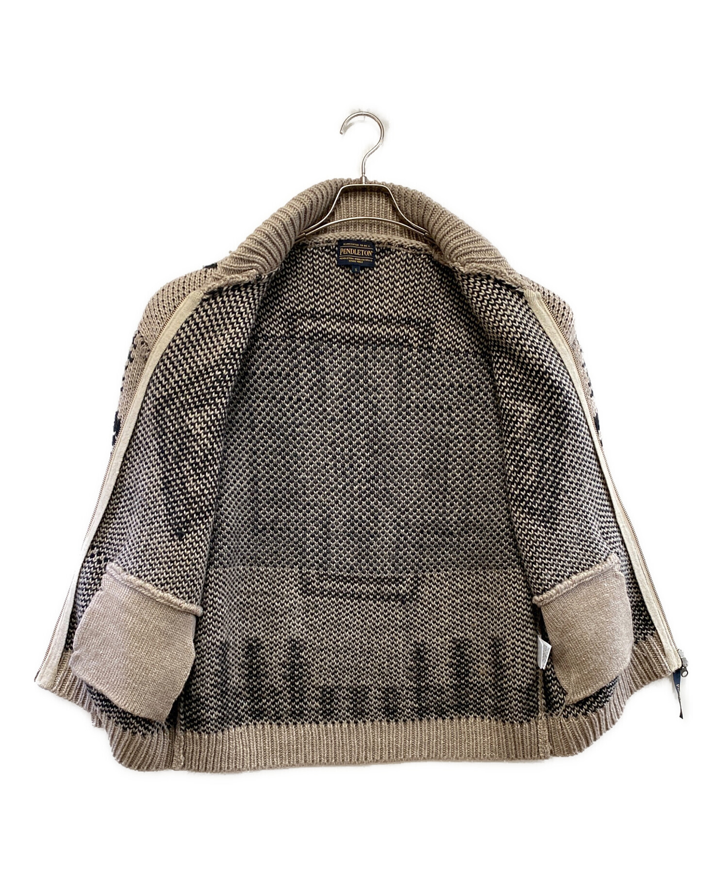 中古・古着通販】PENDLETON (ペンドルトン) 厚手カーディガン ベージュ