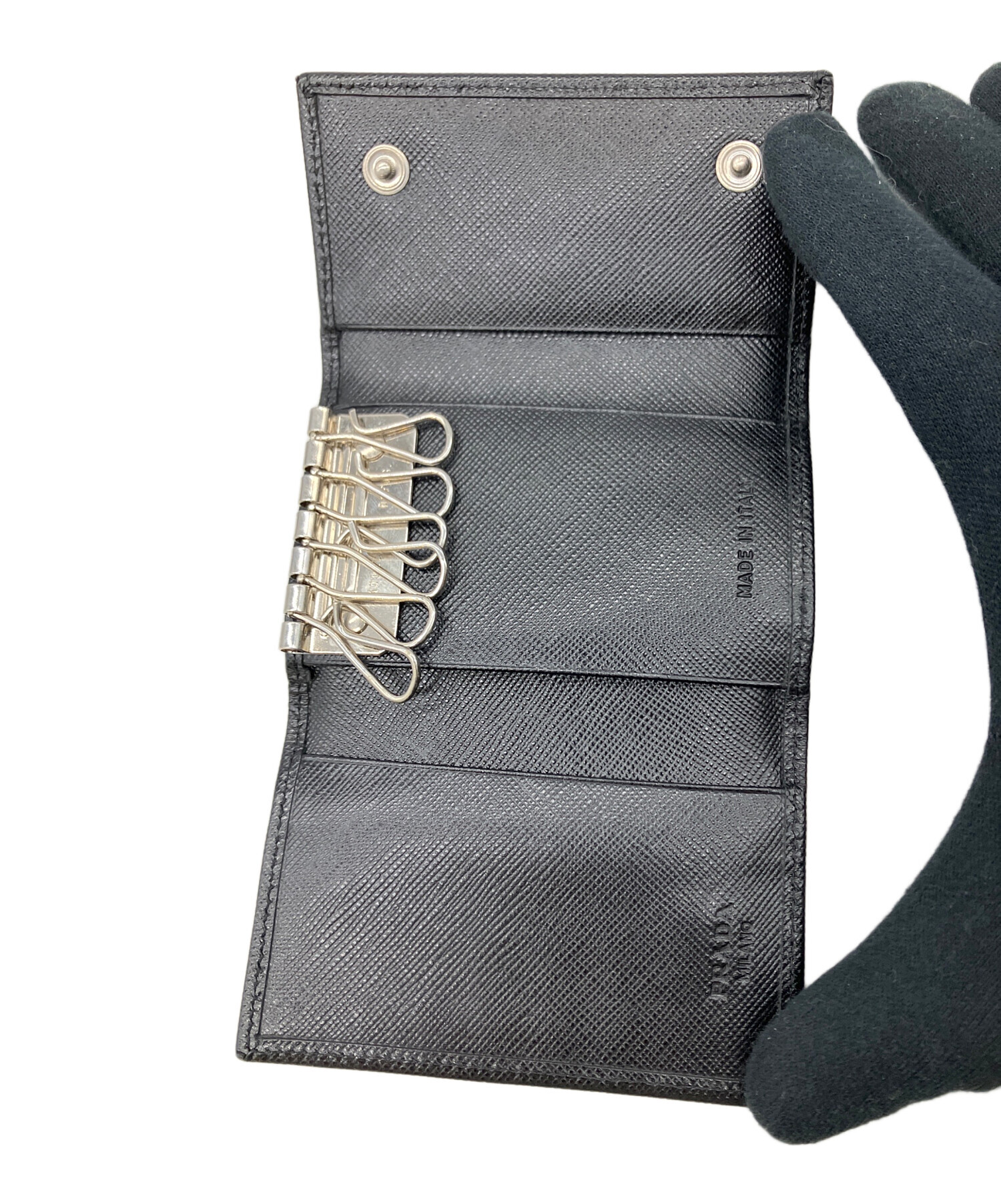 中古・古着通販】PRADA (プラダ) 6連キーケース ブラック｜ブランド