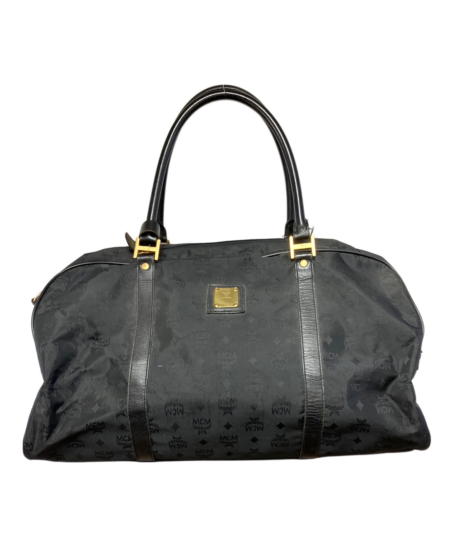 中古・古着通販】MCM (エムシーエム) ボストンバッグ ブラック 