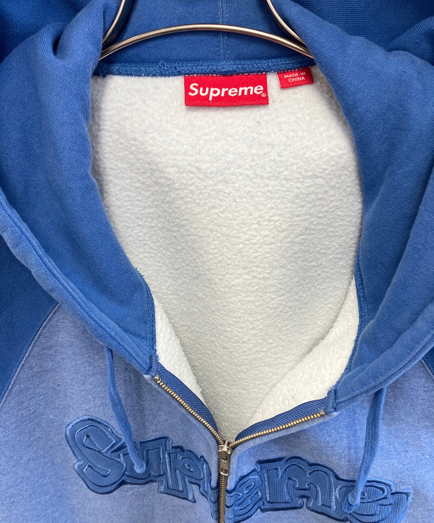 中古・古着通販】Supreme (シュプリーム) ジップパーカー ブルー