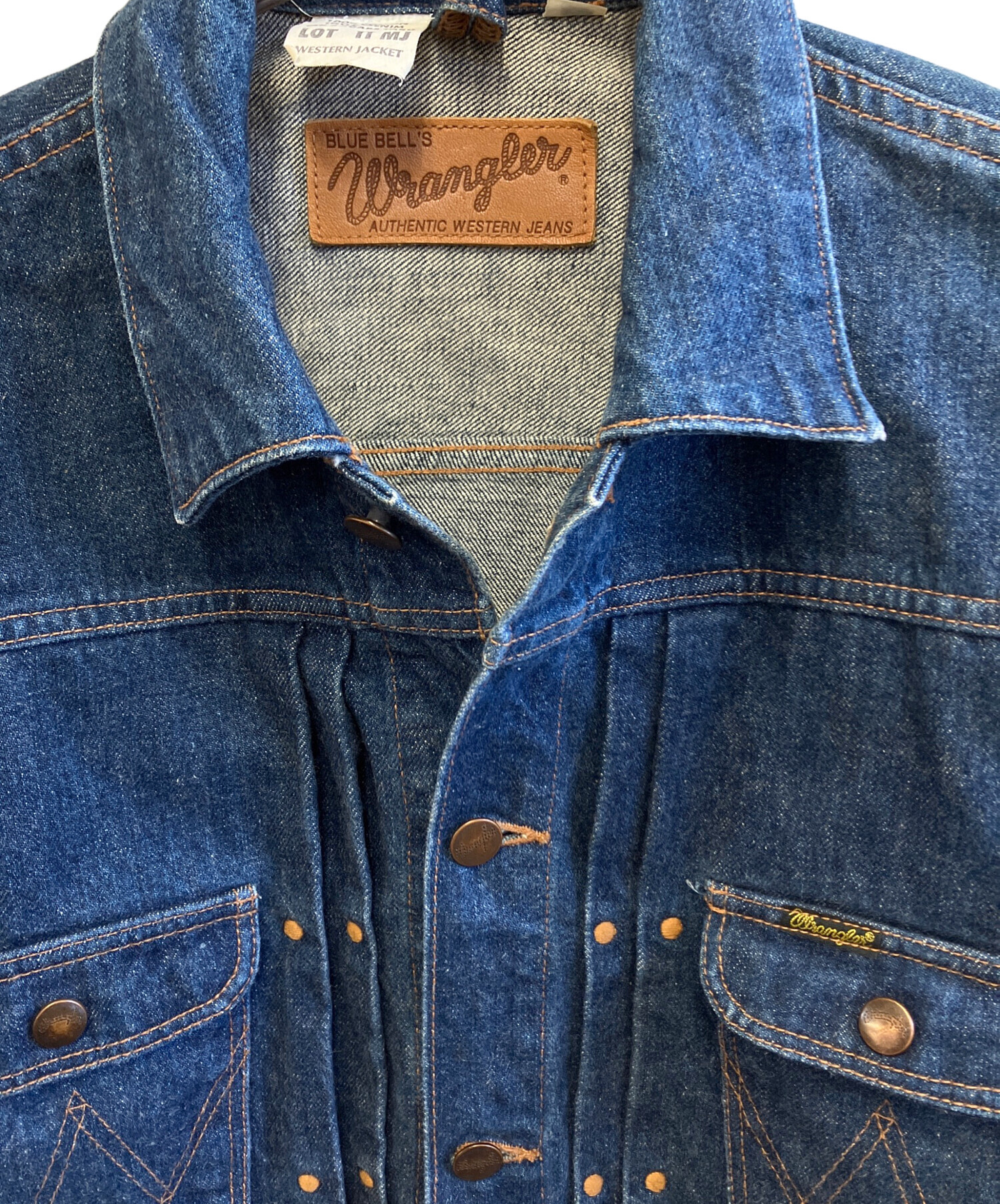 中古・古着通販】Wrangler (ラングラー) デニムジャケット ネイビー