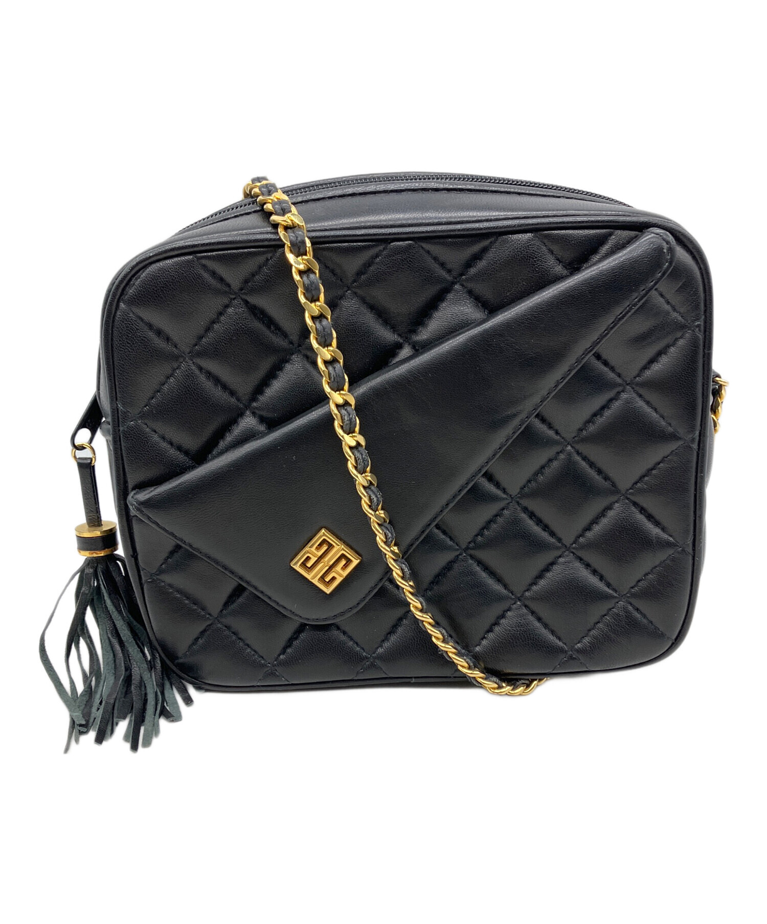 GIVENCHY ブラック ショルダーバッグ 中古・古着通販】GIVENCHY (ジバンシィ) ショルダーバッグ ブラック