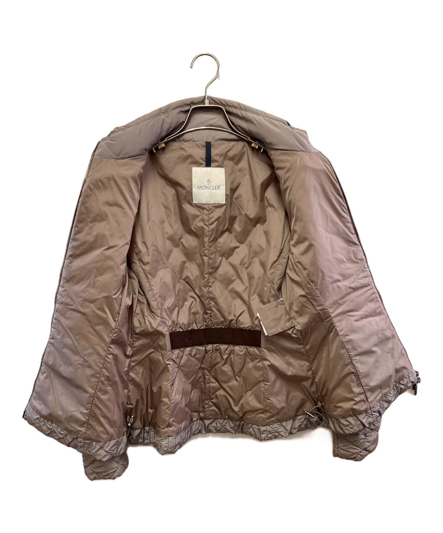 MONCLER ベージュ ダウンジャケット茶タグ | ヤマダウェブコム