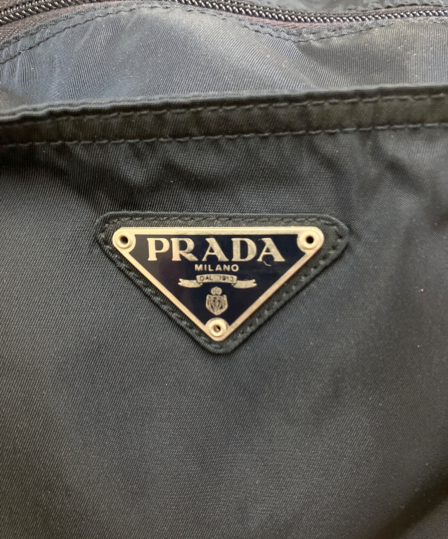 中古・古着通販】PRADA (プラダ) ナイロントートバッグ ネイビー