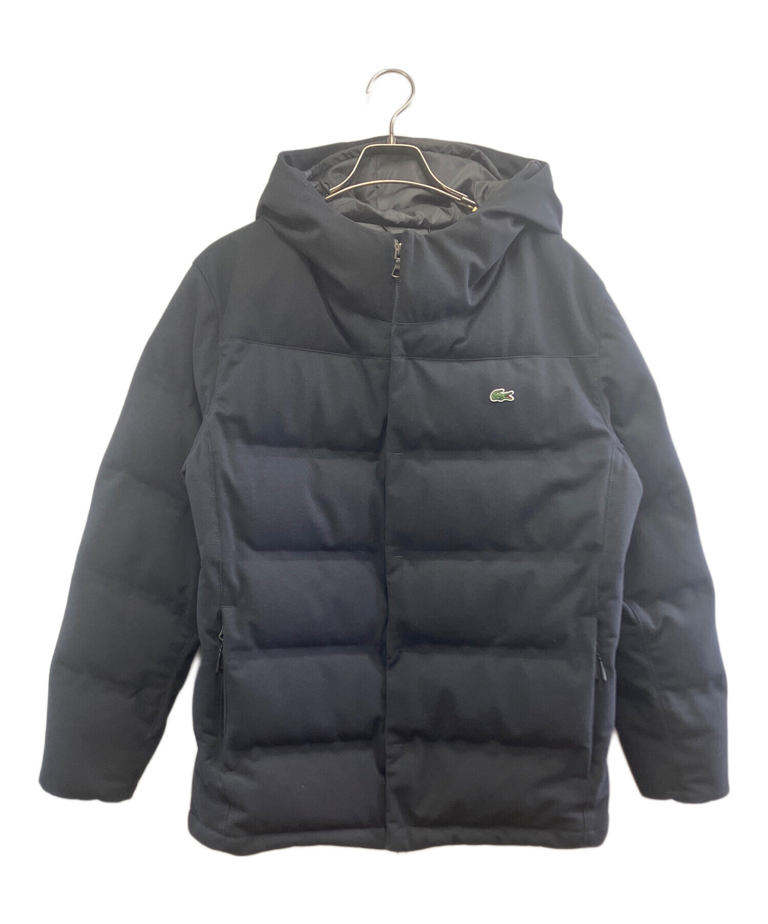 中古・古着通販】LACOSTE (ラコステ) ピケダウンジャケット ブラック 