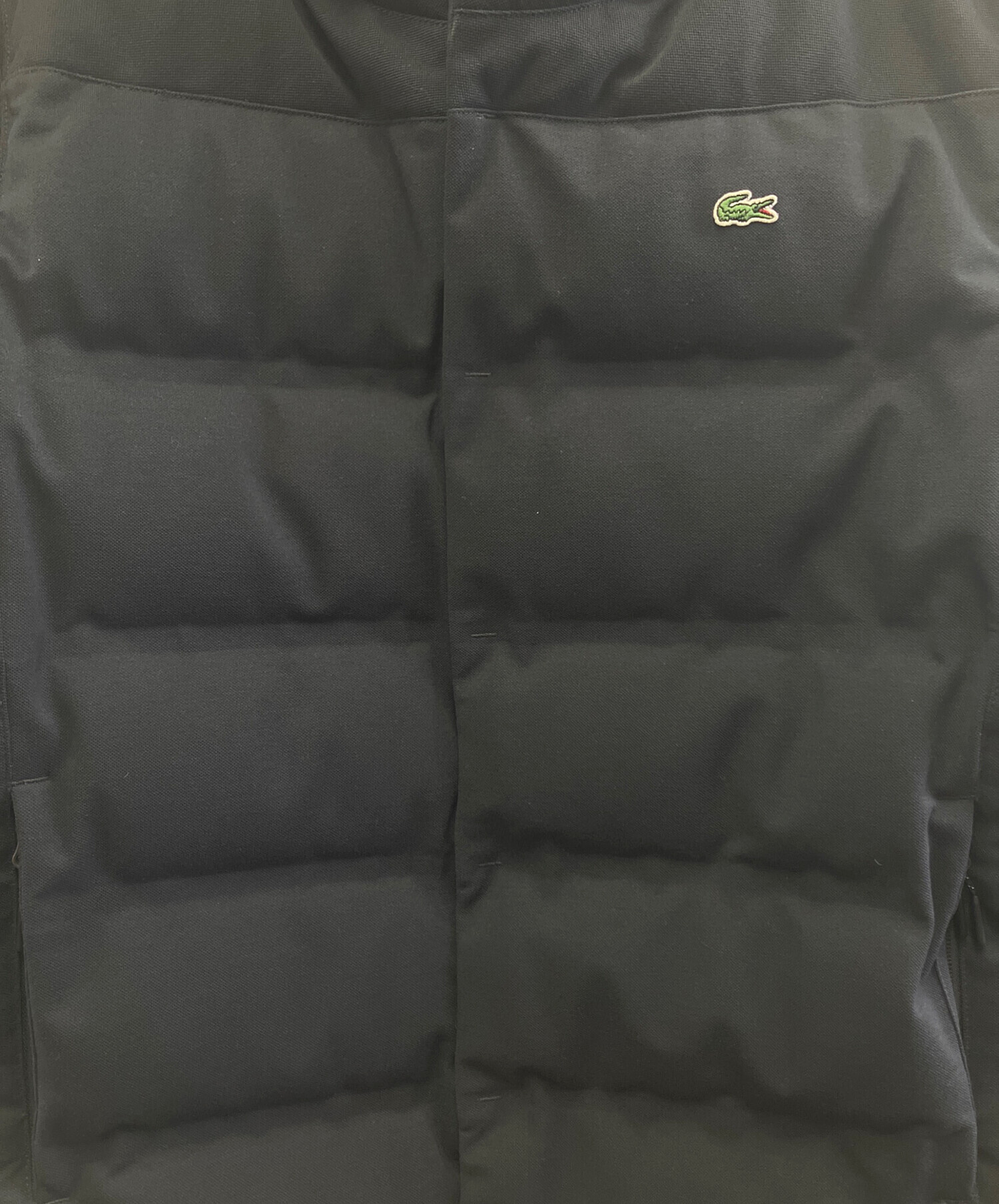 中古・古着通販】LACOSTE (ラコステ) ピケダウンジャケット ブラック 