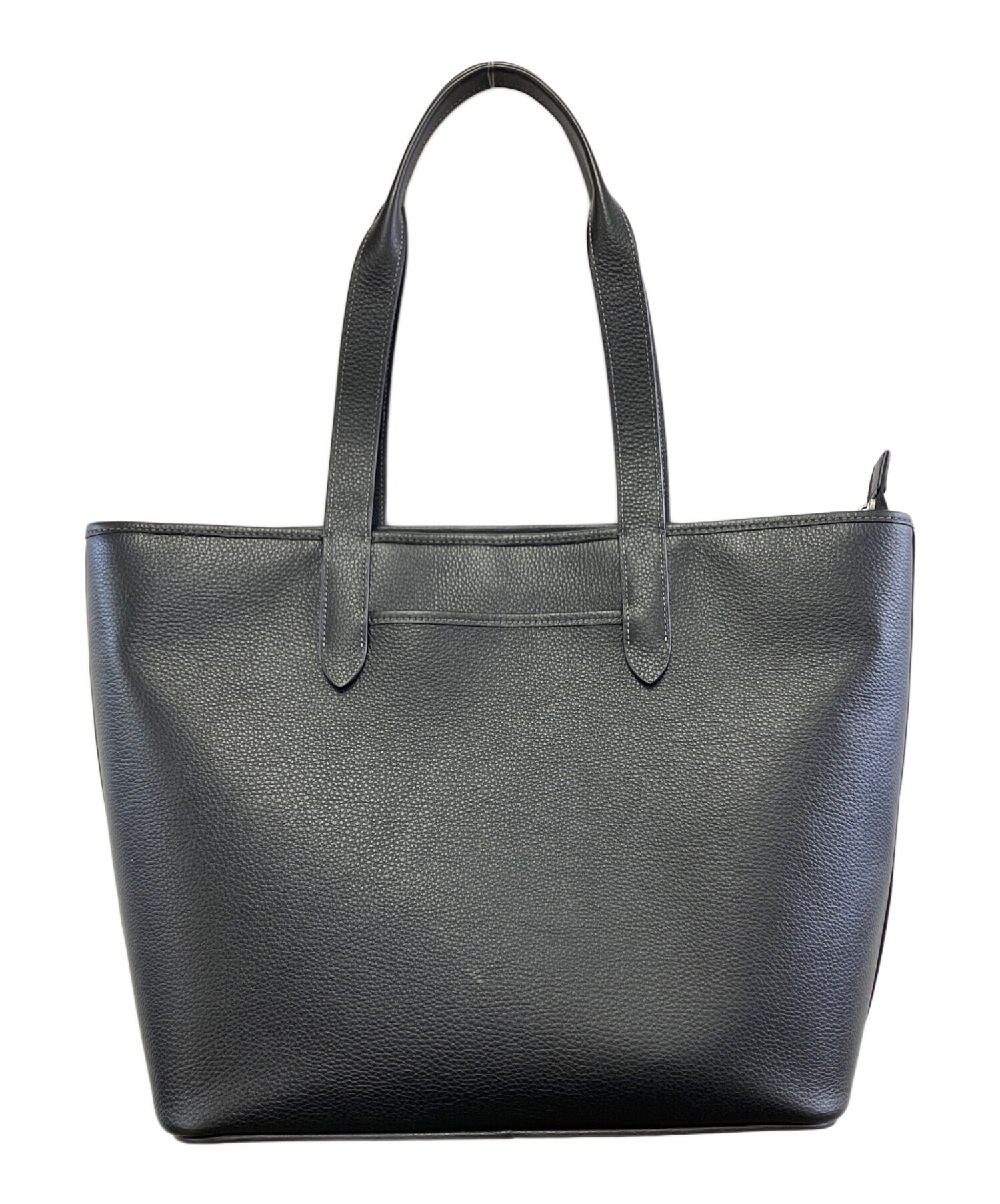 中古・古着通販】COACH (コーチ) レザートートバッグ ブラック