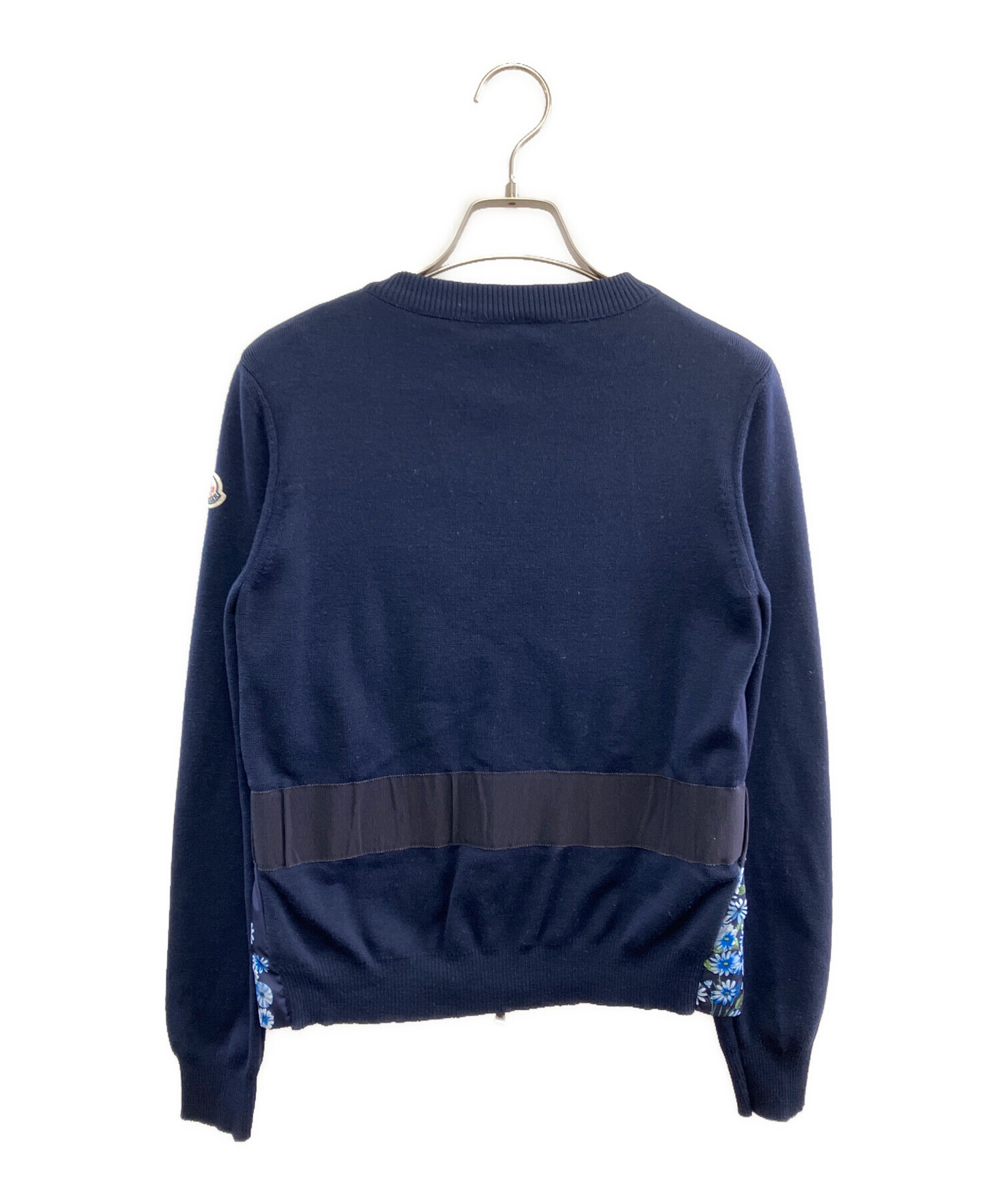 中古・古着通販】MONCLER (モンクレール) 薄手カーディガン ネイビー 