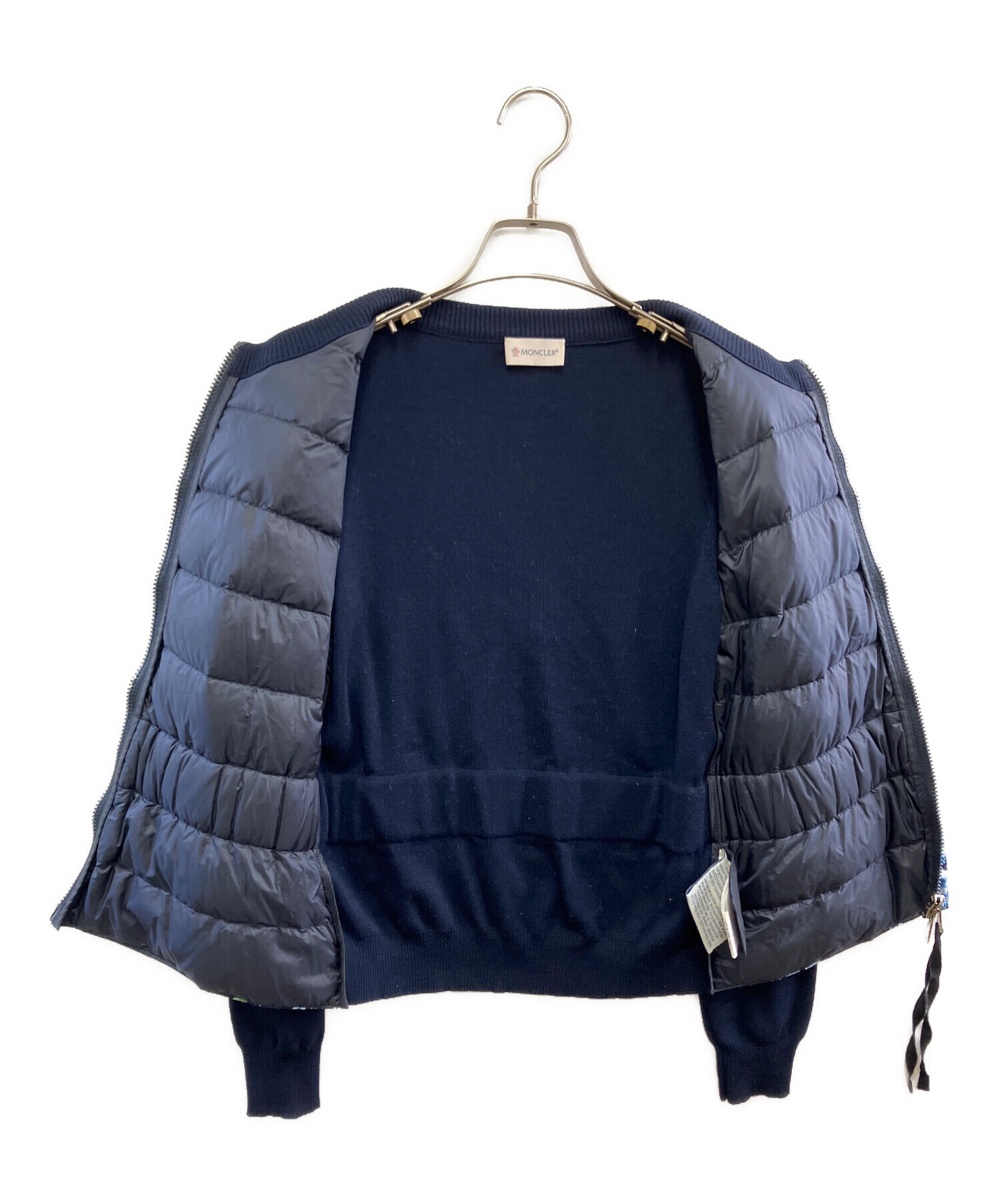 中古・古着通販】MONCLER (モンクレール) 薄手カーディガン ネイビー 