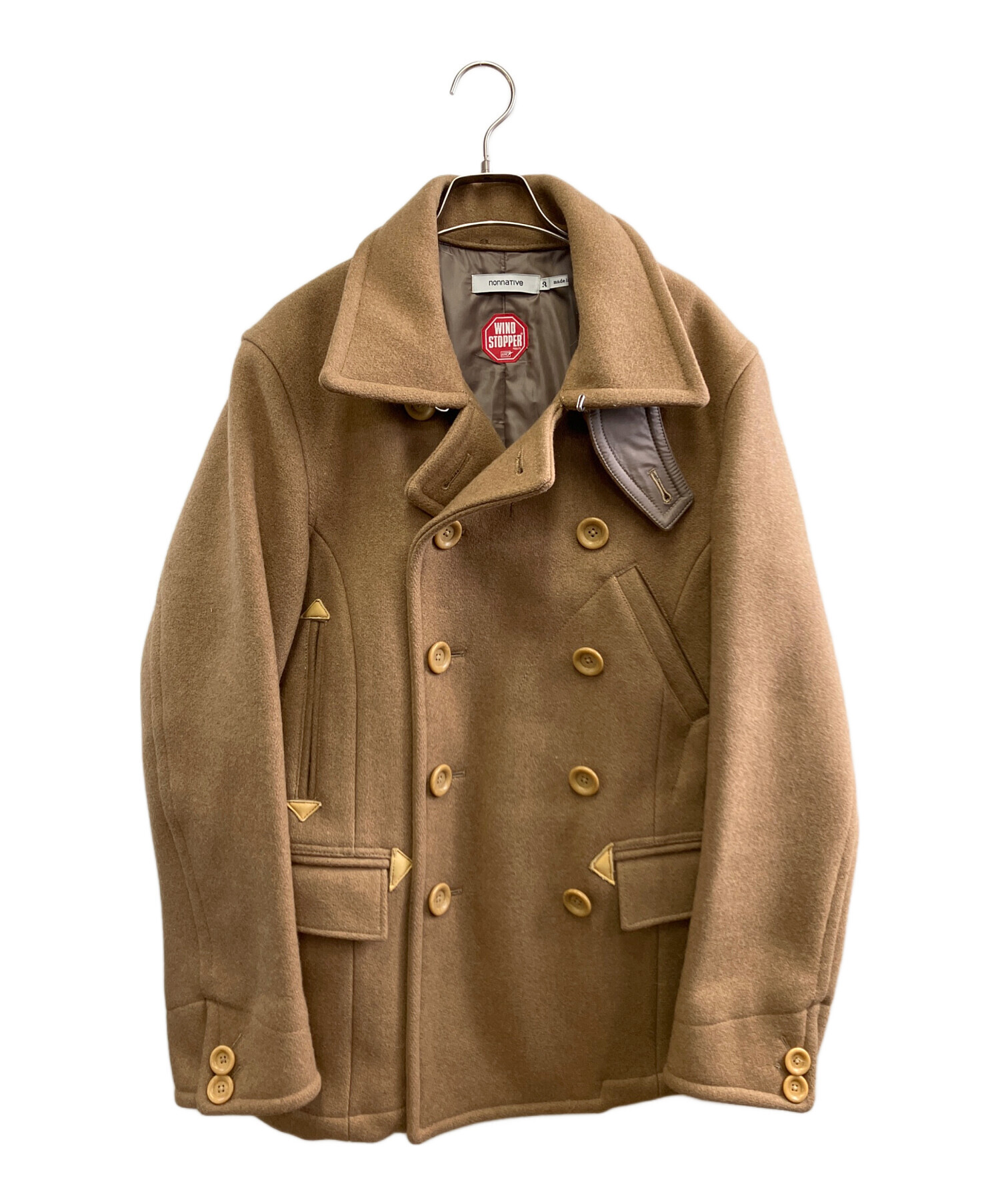中古・古着通販】nonnative (ノンネイティブ) Pコート ブラウン サイズ