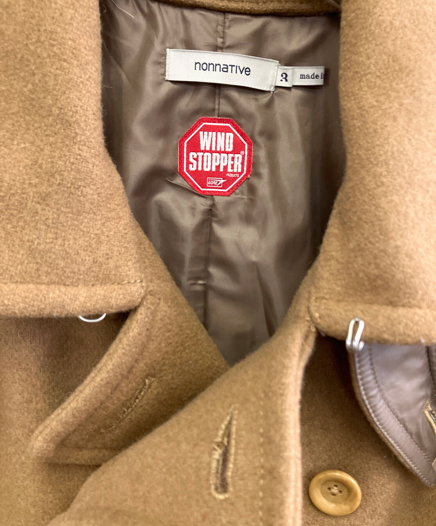 中古・古着通販】nonnative (ノンネイティブ) Pコート ブラウン サイズ
