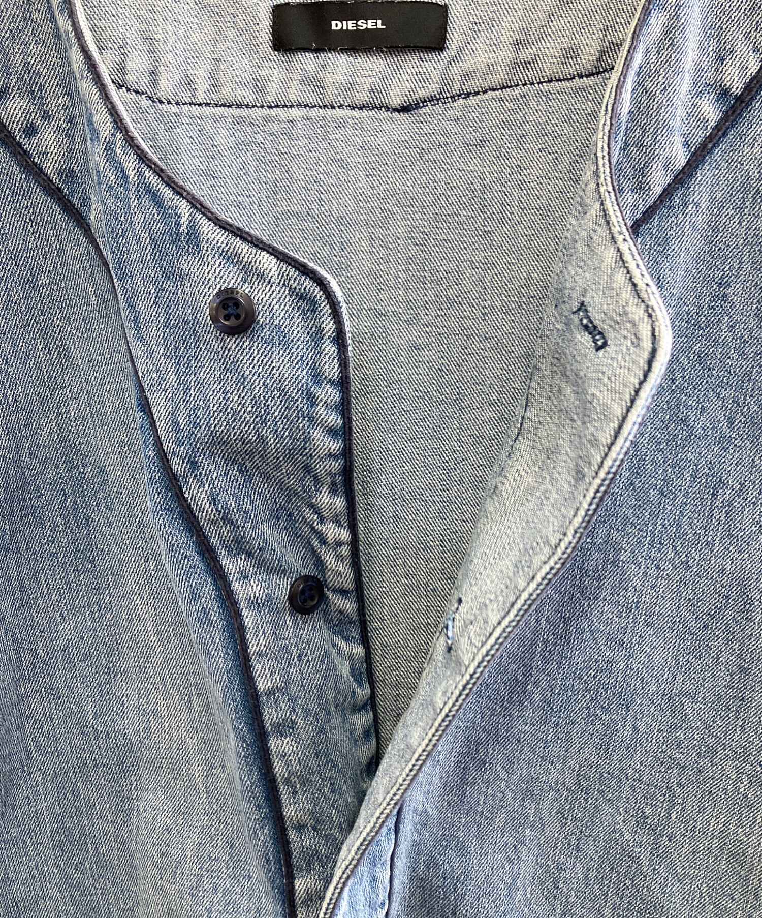中古・古着通販】DIESEL (ディーゼル) デニムベースボールシャツ