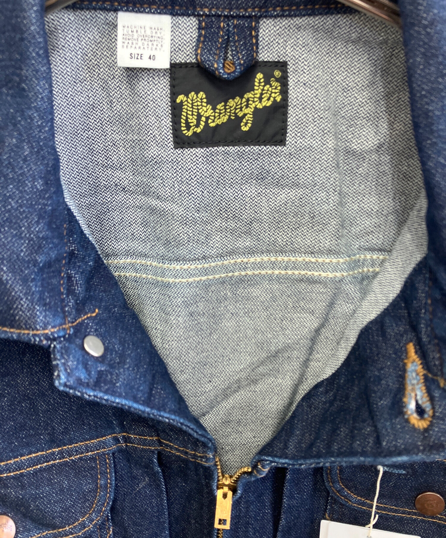 中古・古着通販】Wrangler (ラングラー) デニムジャケット インディゴ