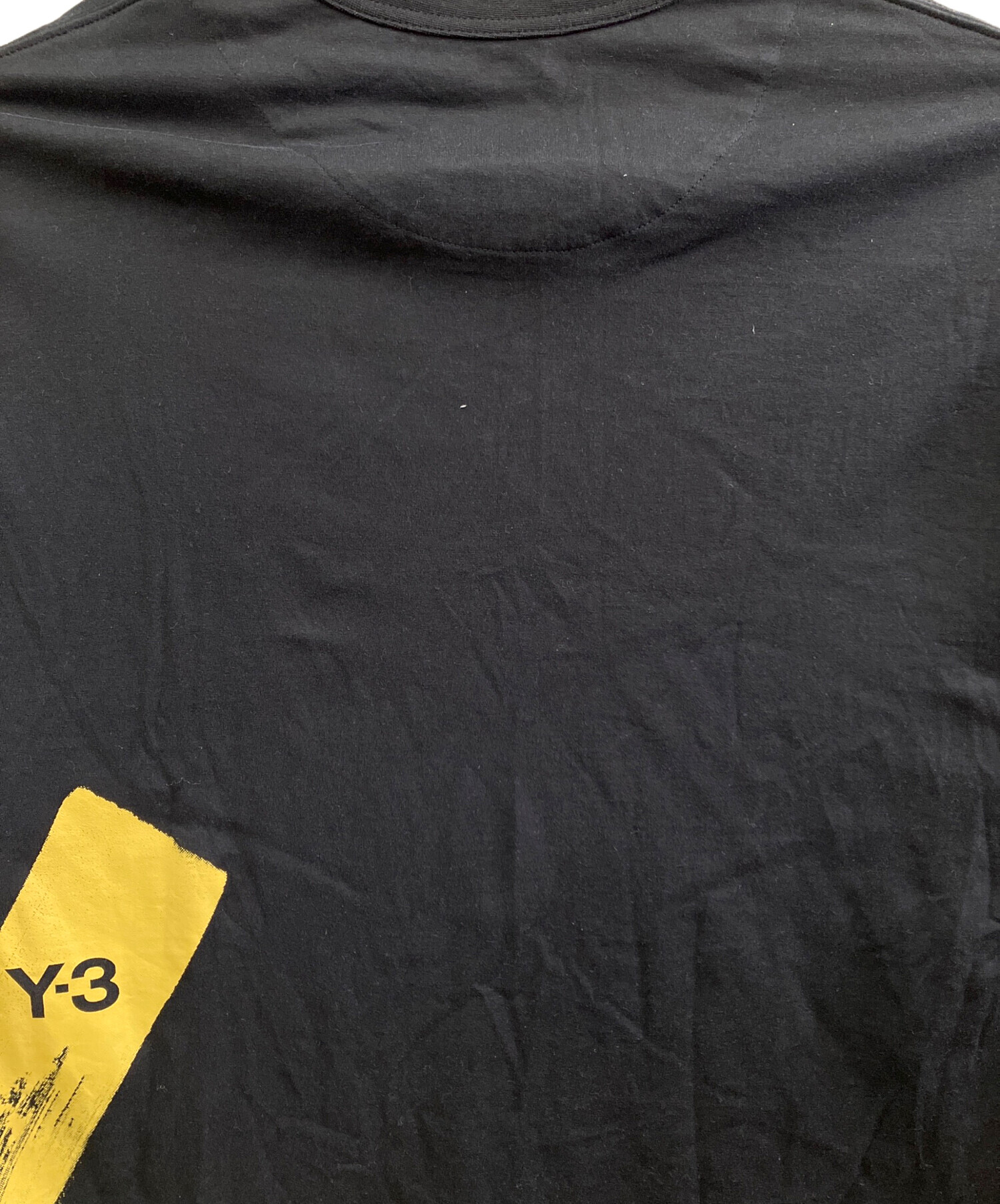 中古・古着通販】Y-3 (ワイスリー) 長袖カットソー ブラック×グリーン 