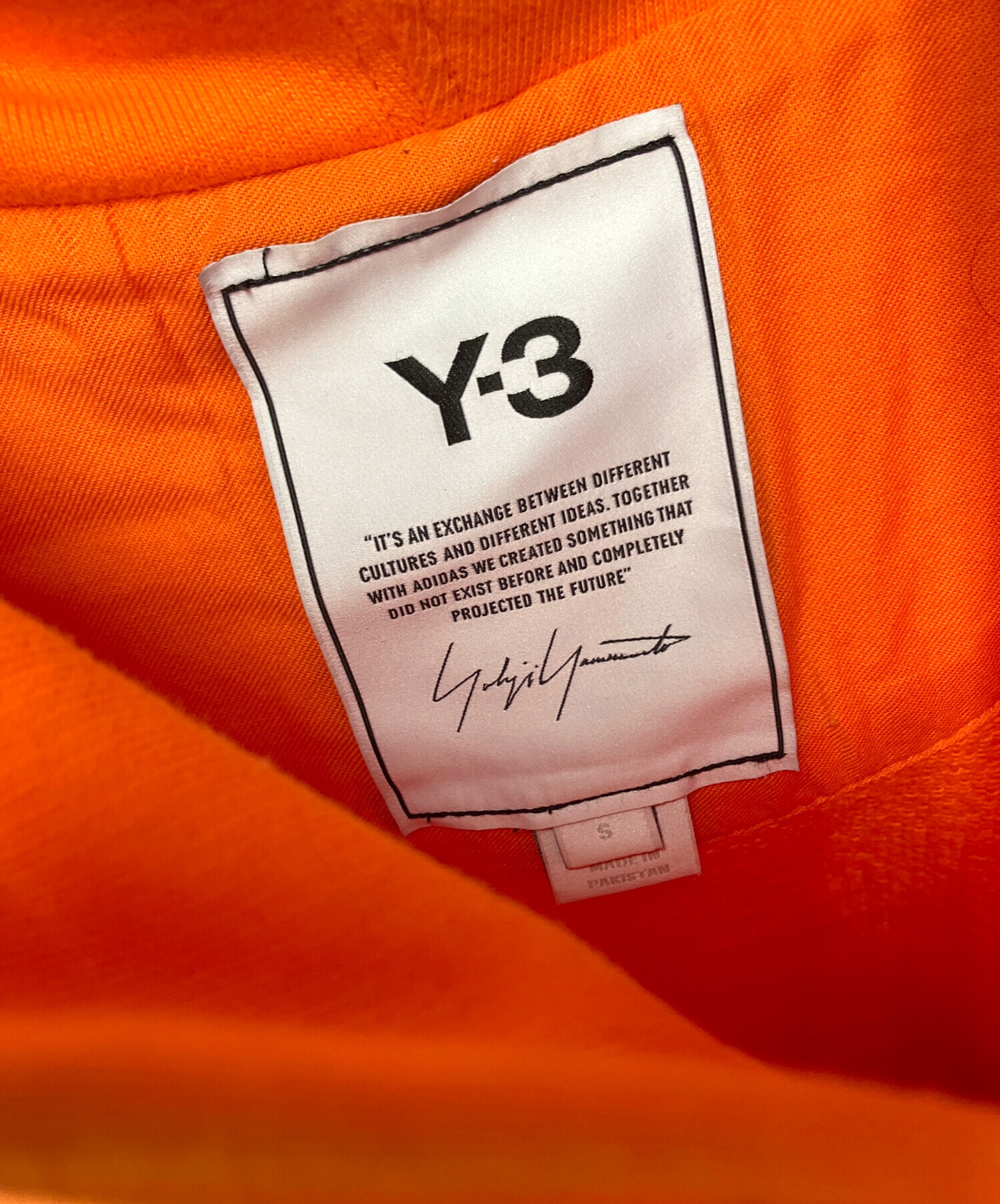 中古・古着通販】Y-3 (ワイスリー) プルオーバーパーカー オレンジ