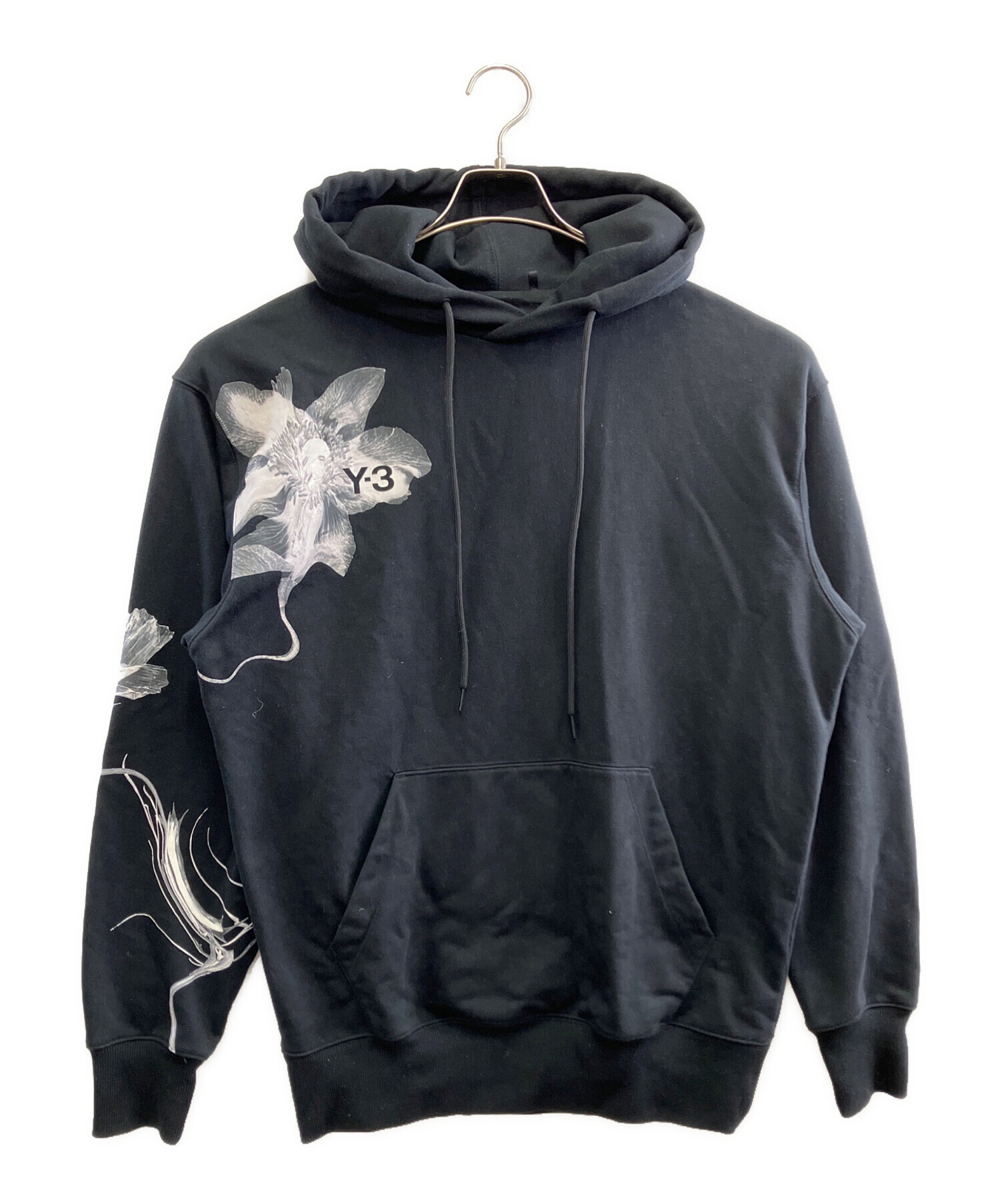 中古・古着通販】Y-3 (ワイスリー) プルオーバーパーカー ブラック 